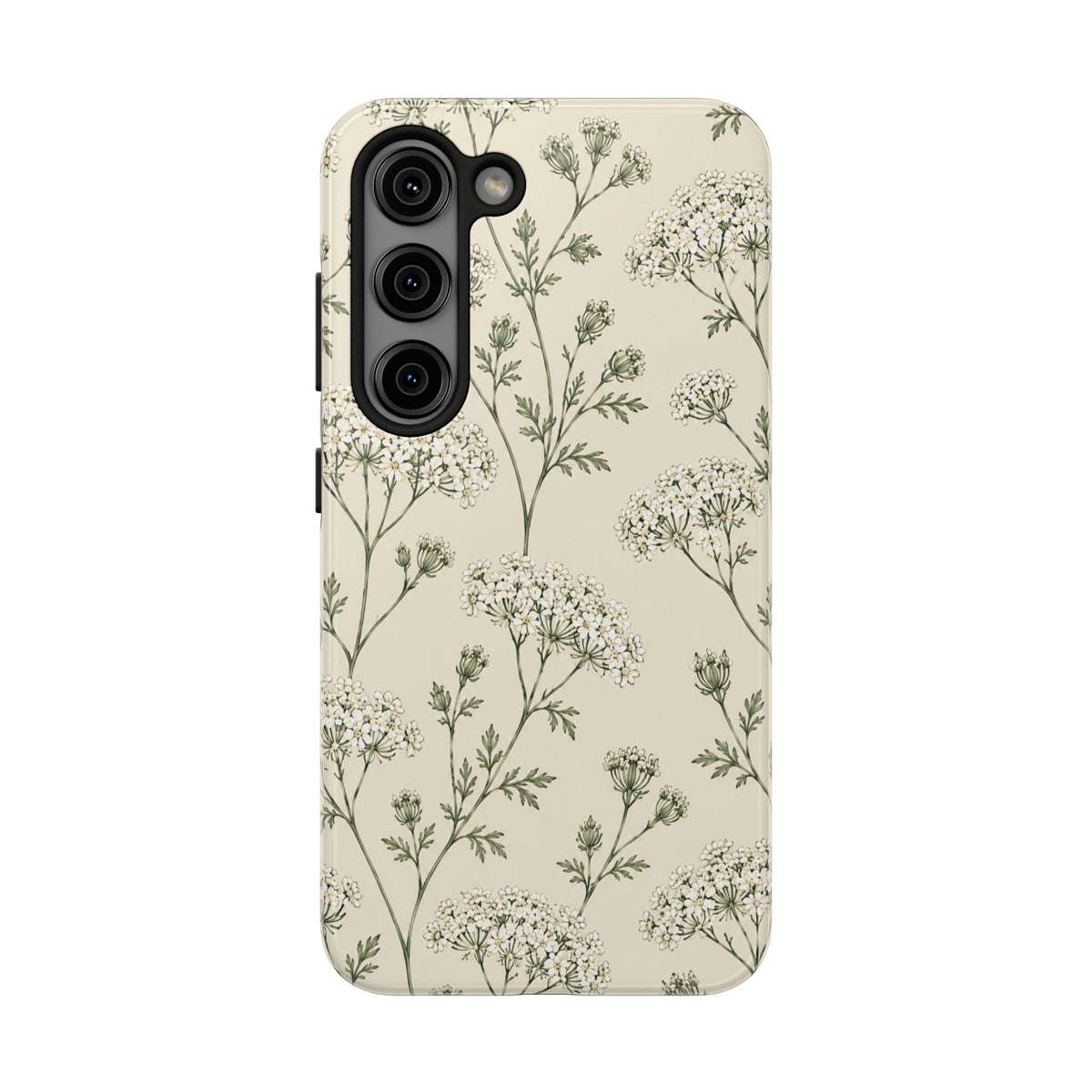 Floral Queen Anne's Lace Tough Phone Case – Protective Botanical iPhone Cover