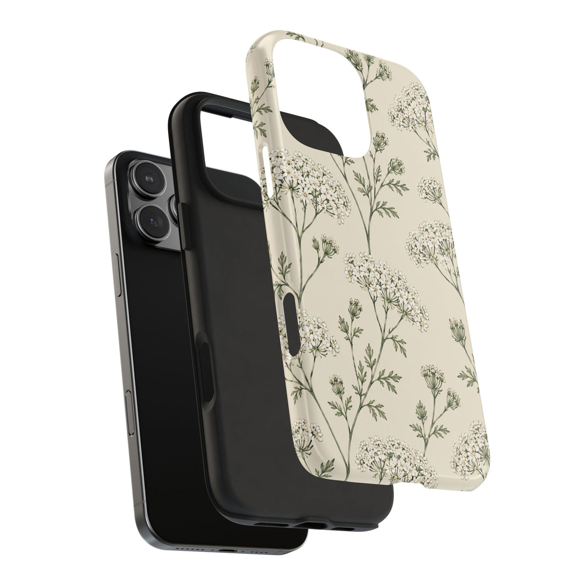 Floral Queen Anne's Lace Tough Phone Case – Protective Botanical iPhone Cover