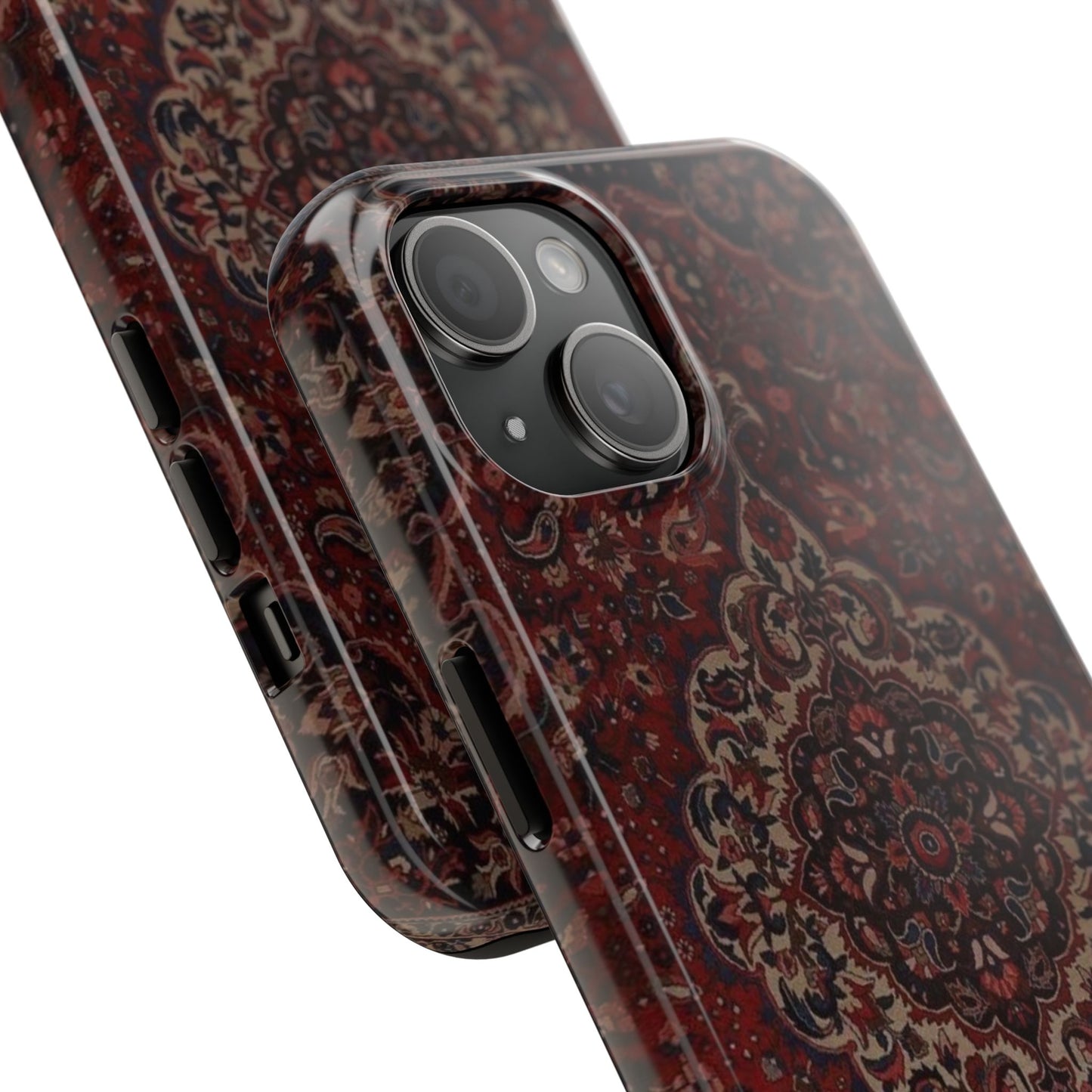 Bohemian Rug Pattern Tough Phone Case, Boho Chic Accessory, Stylish Phone Protection, Unique Gift Idea, Trendy Tech Gear