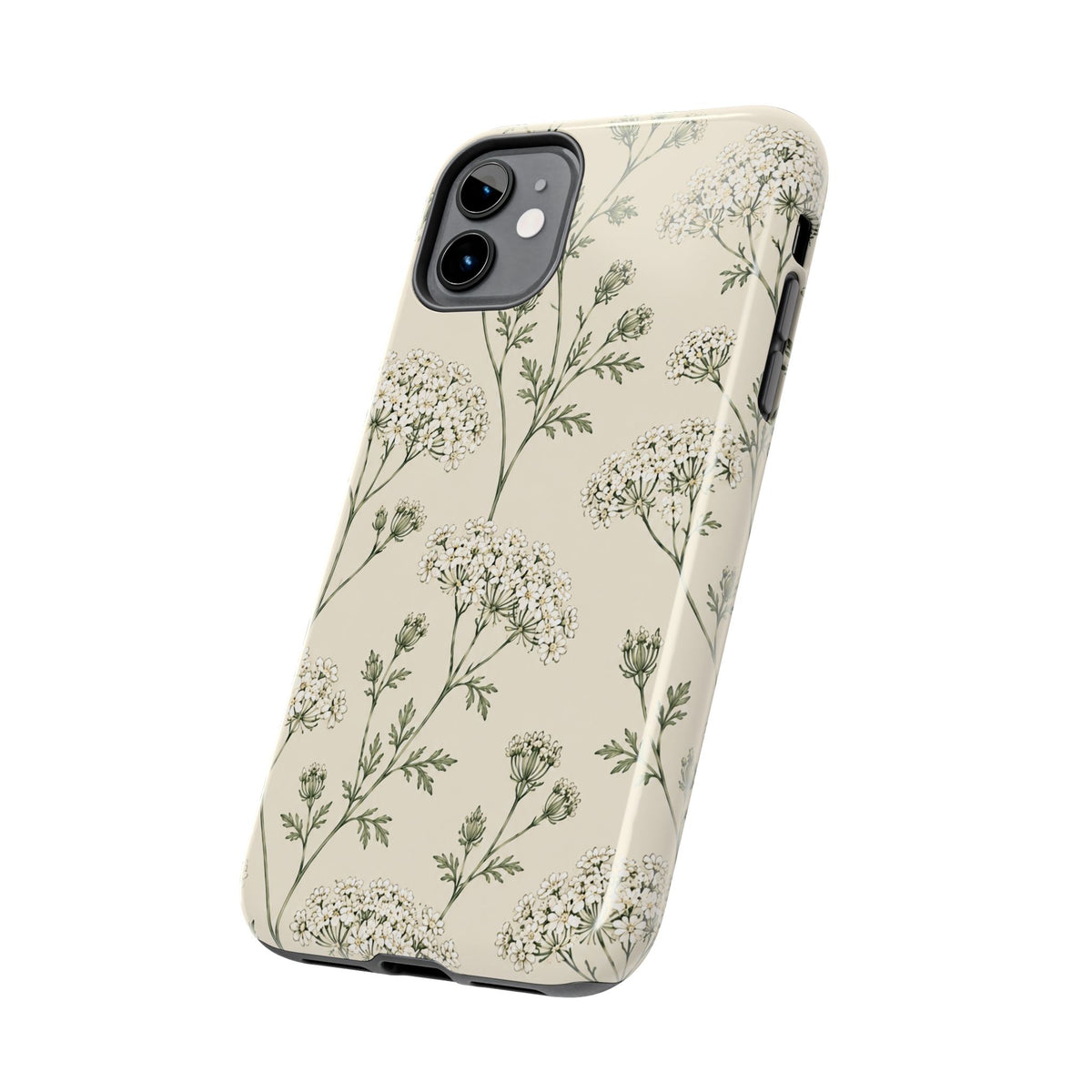 Floral Queen Anne's Lace Tough Phone Case – Protective Botanical iPhone Cover