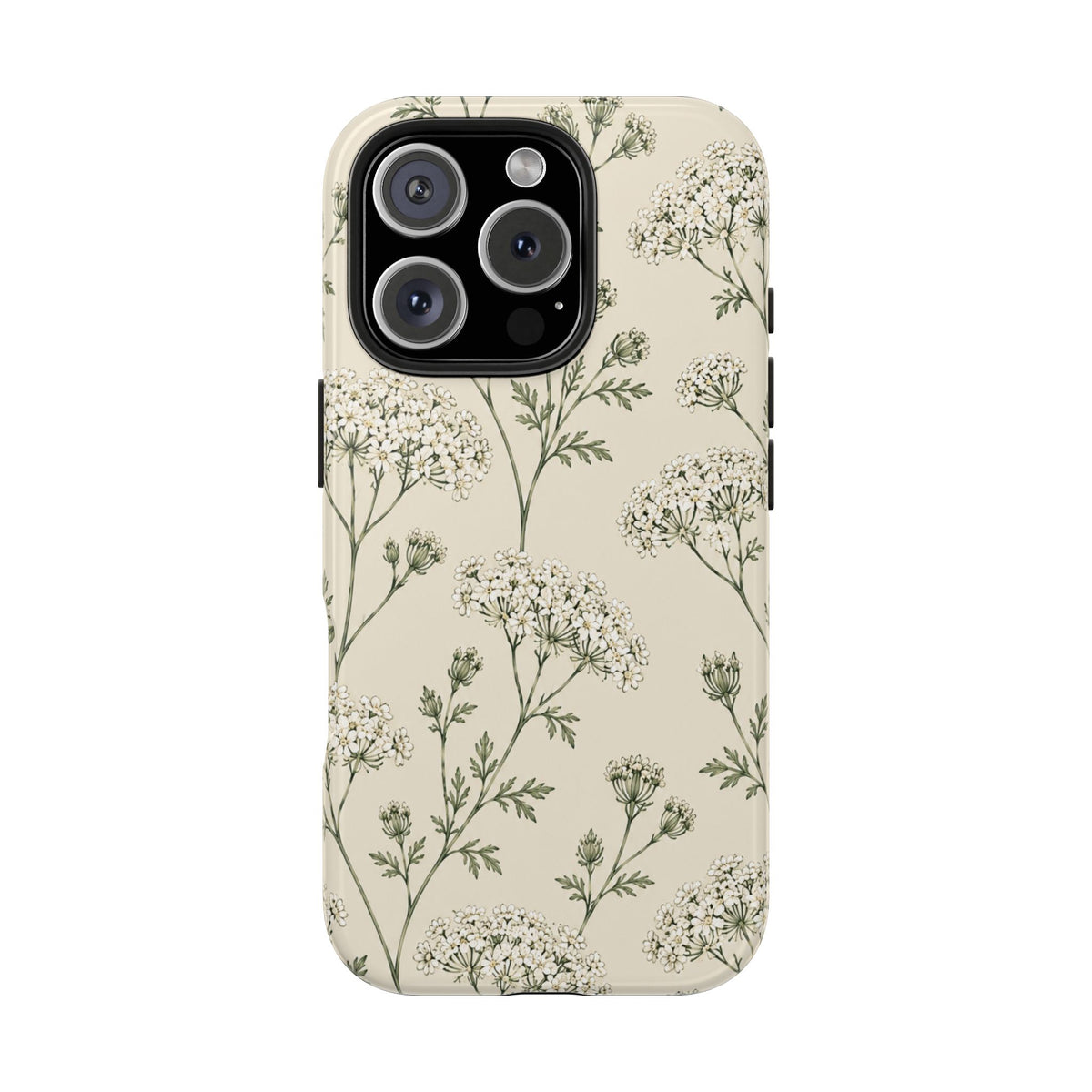 Floral Queen Anne's Lace Tough Phone Case – Protective Botanical iPhone Cover