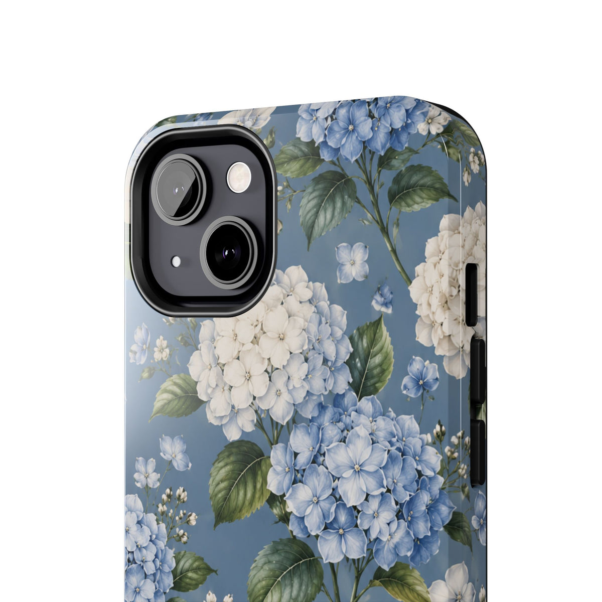 Hydrangea Blue Tough Phone Case — Floral Protective Phone Cover