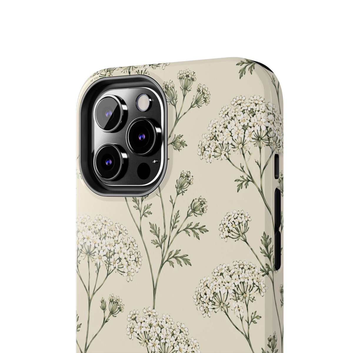 Floral Queen Anne's Lace Tough Phone Case – Protective Botanical iPhone Cover