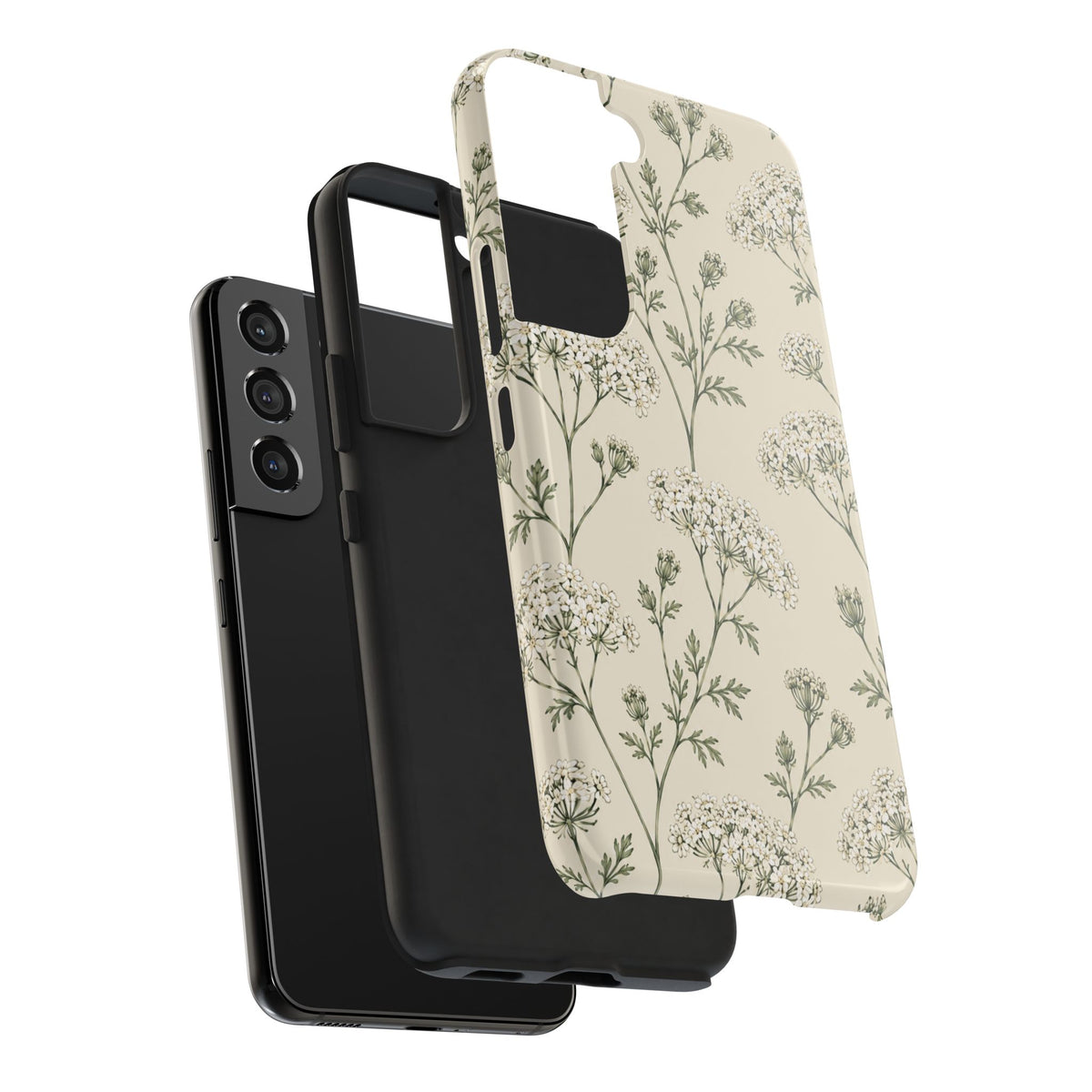 Floral Queen Anne's Lace Tough Phone Case – Protective Botanical iPhone Cover