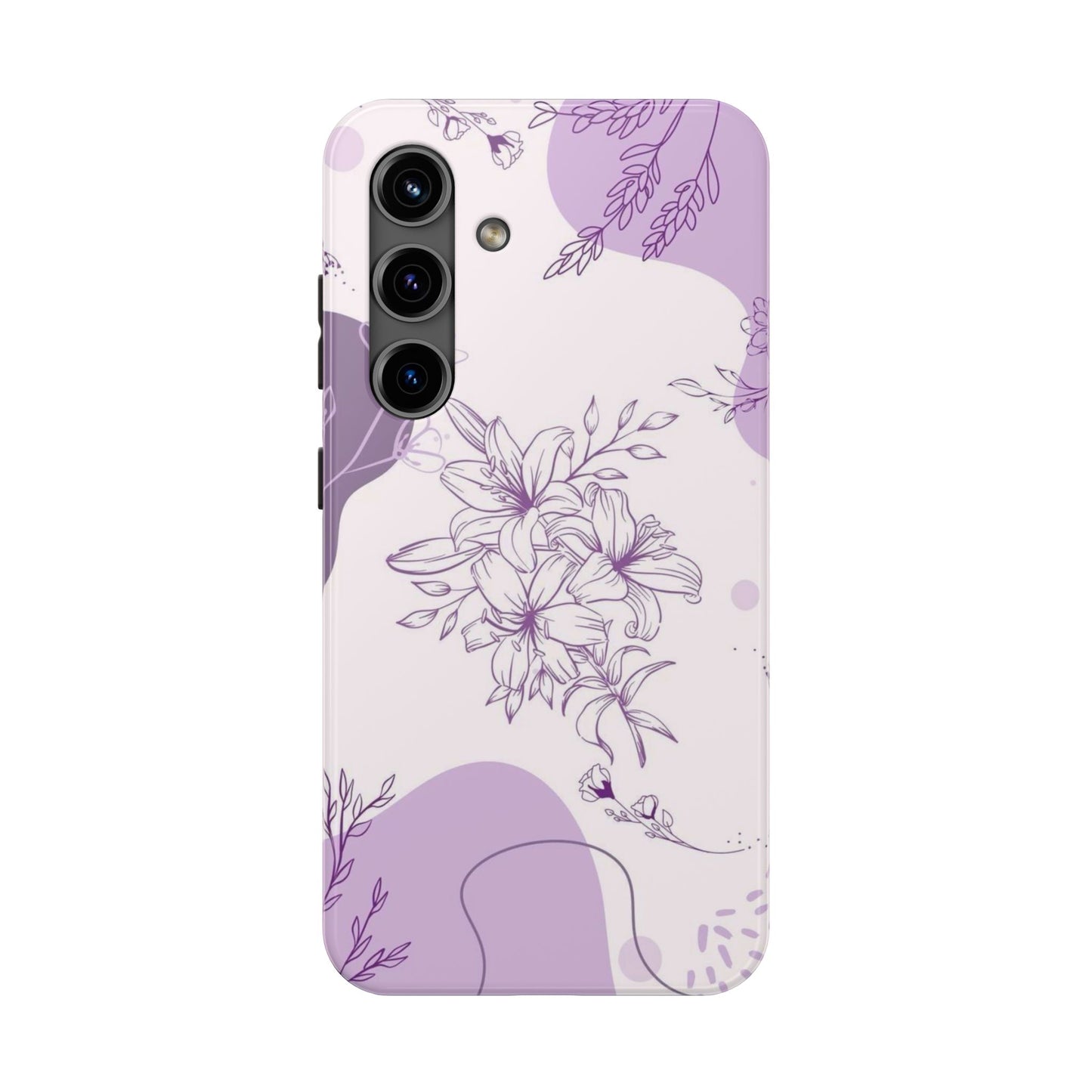 Stylish Floral Tough Phone Cases - Durable Floral Design for Women, Gift for Her, Phone Protection, Nature-Inspired Tech Accessories