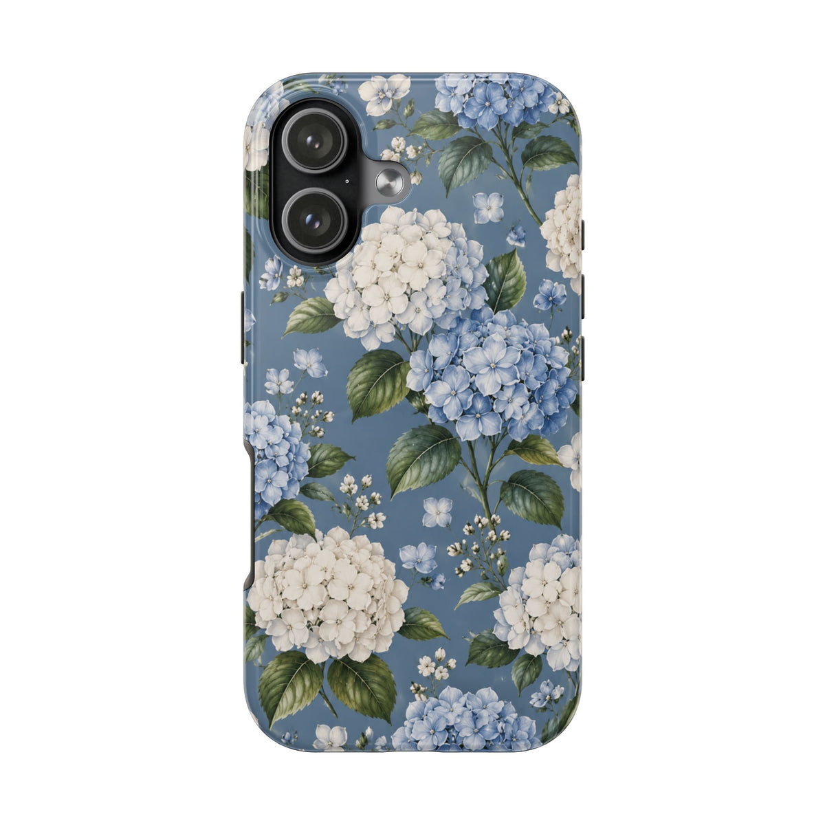 Hydrangea Blue Tough Phone Case — Floral Protective Phone Cover
