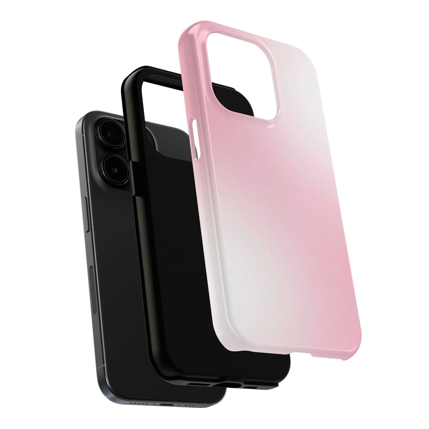 Stylish Tough Phone Cases, Durable Phone Covers, Pink Gradient Phone Case, Gift for Her, Trendy Phone Accessories
