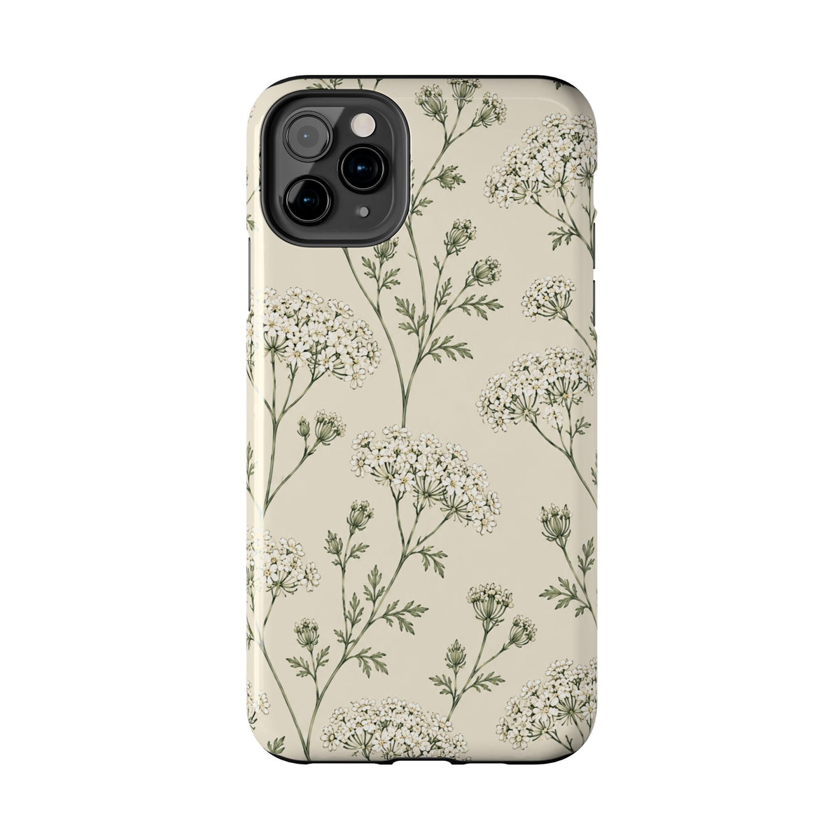 Floral Queen Anne's Lace Tough Phone Case – Protective Botanical iPhone Cover