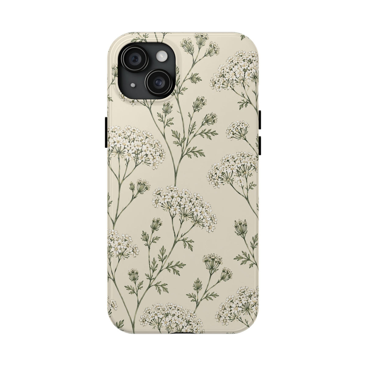 Floral Queen Anne's Lace Tough Phone Case – Protective Botanical iPhone Cover