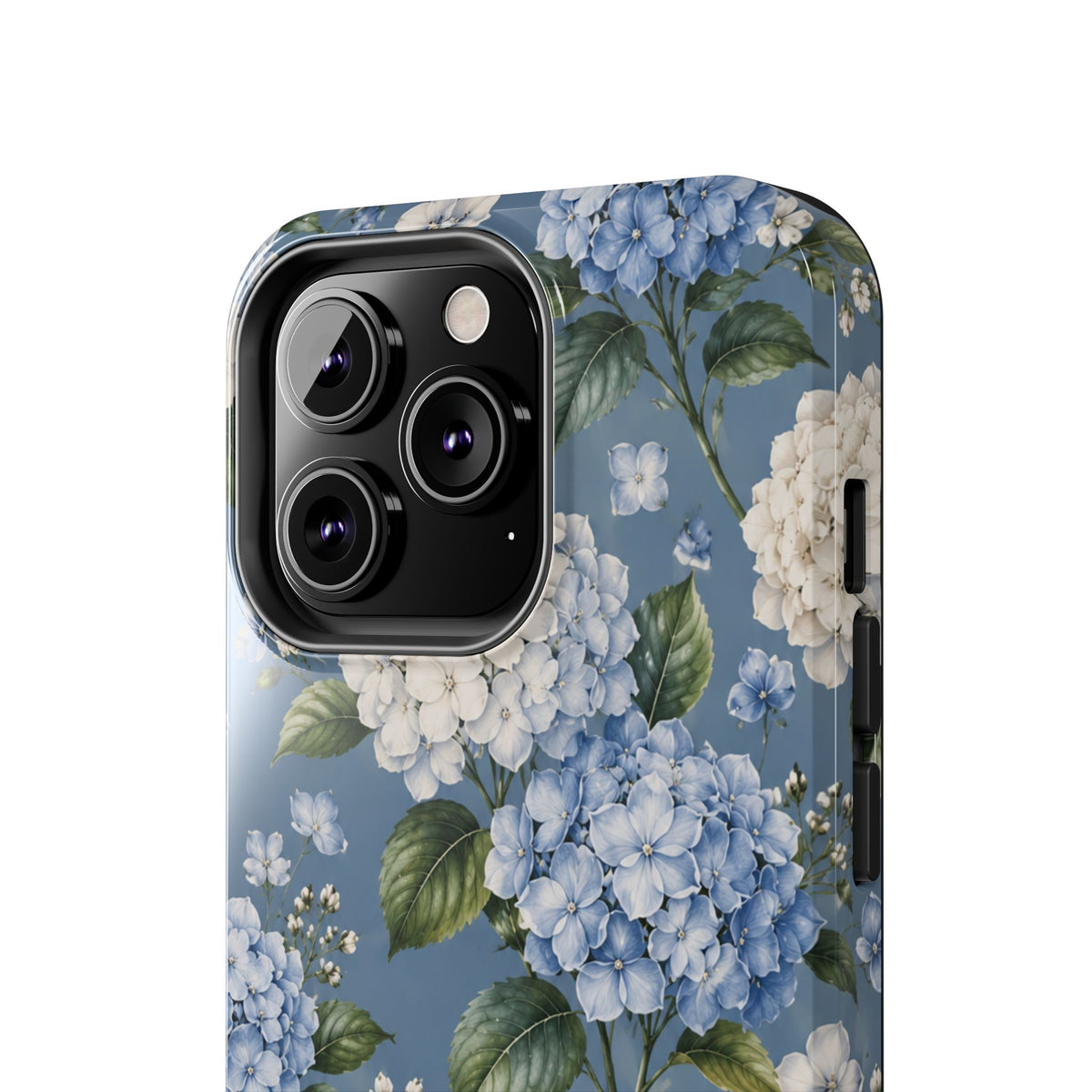Hydrangea Blue Tough Phone Case — Floral Protective Phone Cover