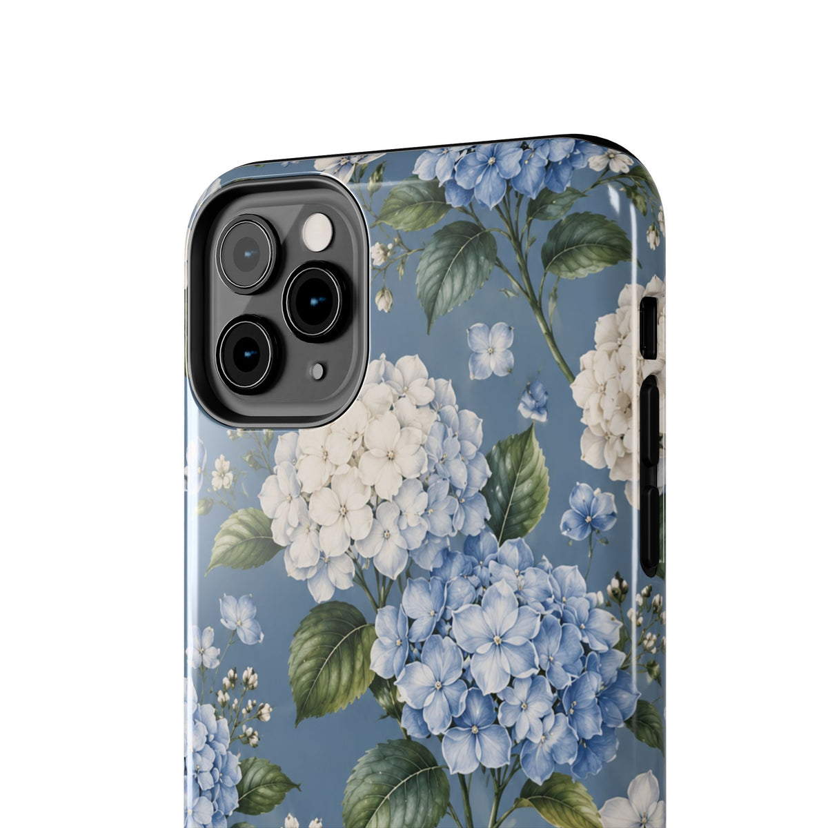 Hydrangea Blue Tough Phone Case — Floral Protective Phone Cover