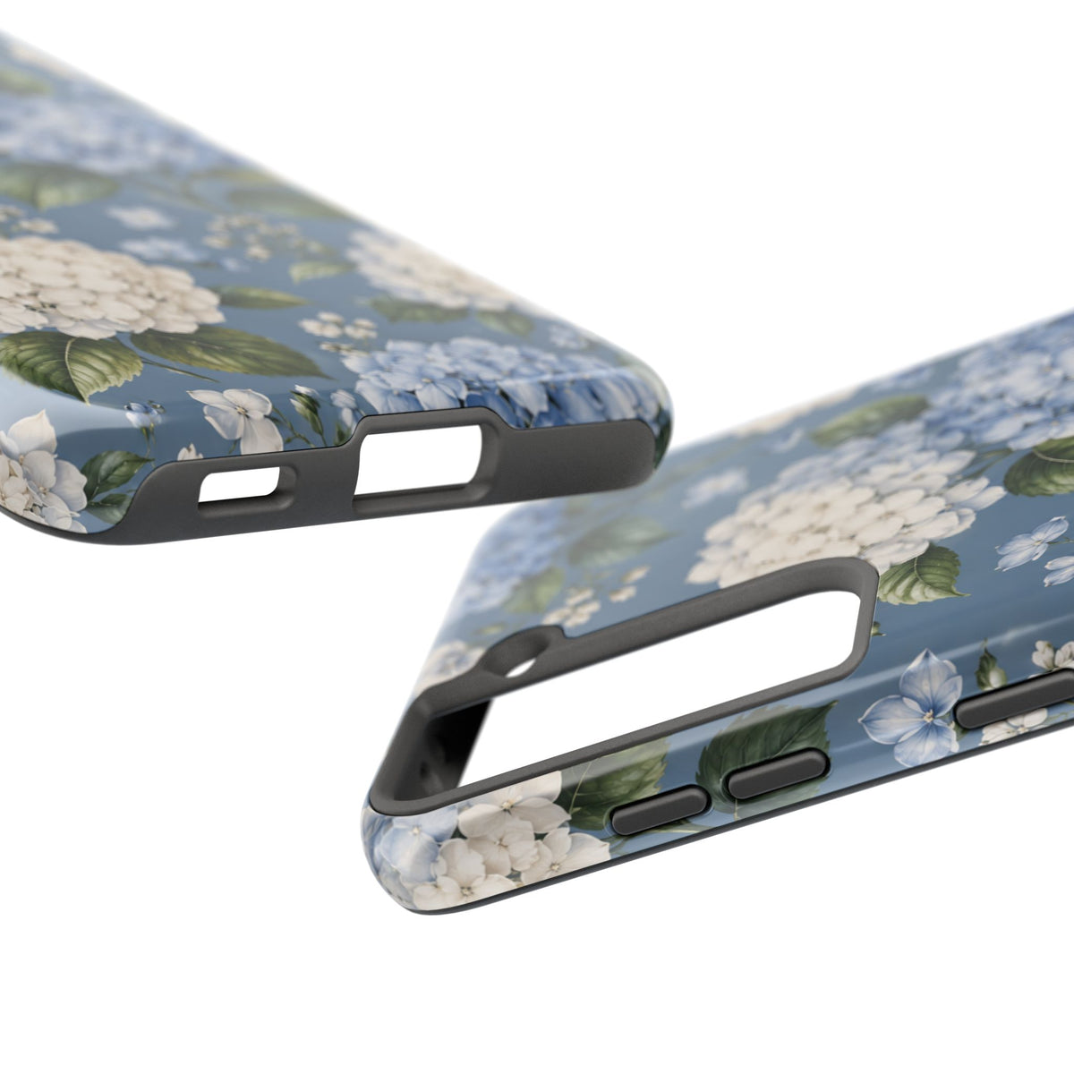 Hydrangea Blue Tough Phone Case — Floral Protective Phone Cover