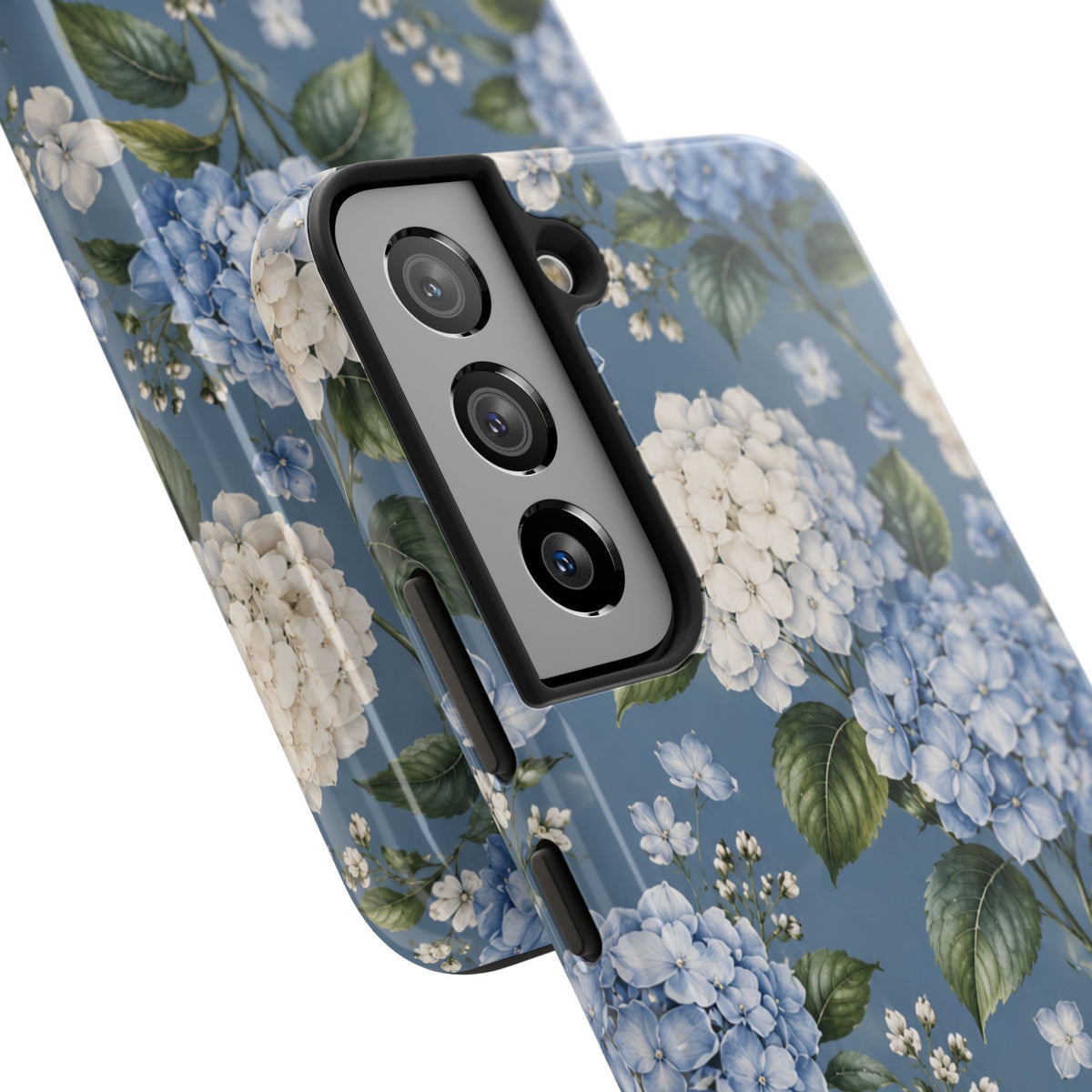 Hydrangea Blue Tough Phone Case — Floral Protective Phone Cover