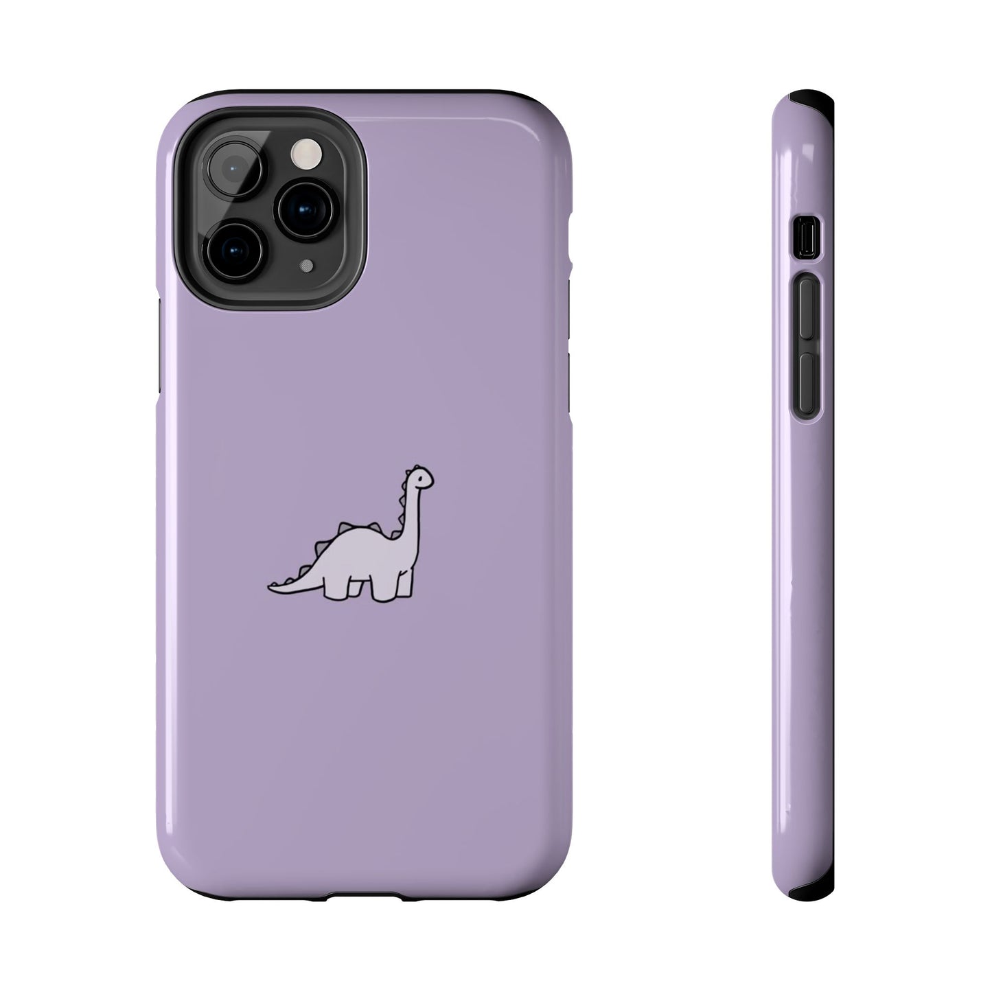 Cute Dinosaur Tough Phone Cases, Kid-Friendly Phone Covers, Dinosaur Gifts for Kids, Purple Phone Accessories, Durable Cases