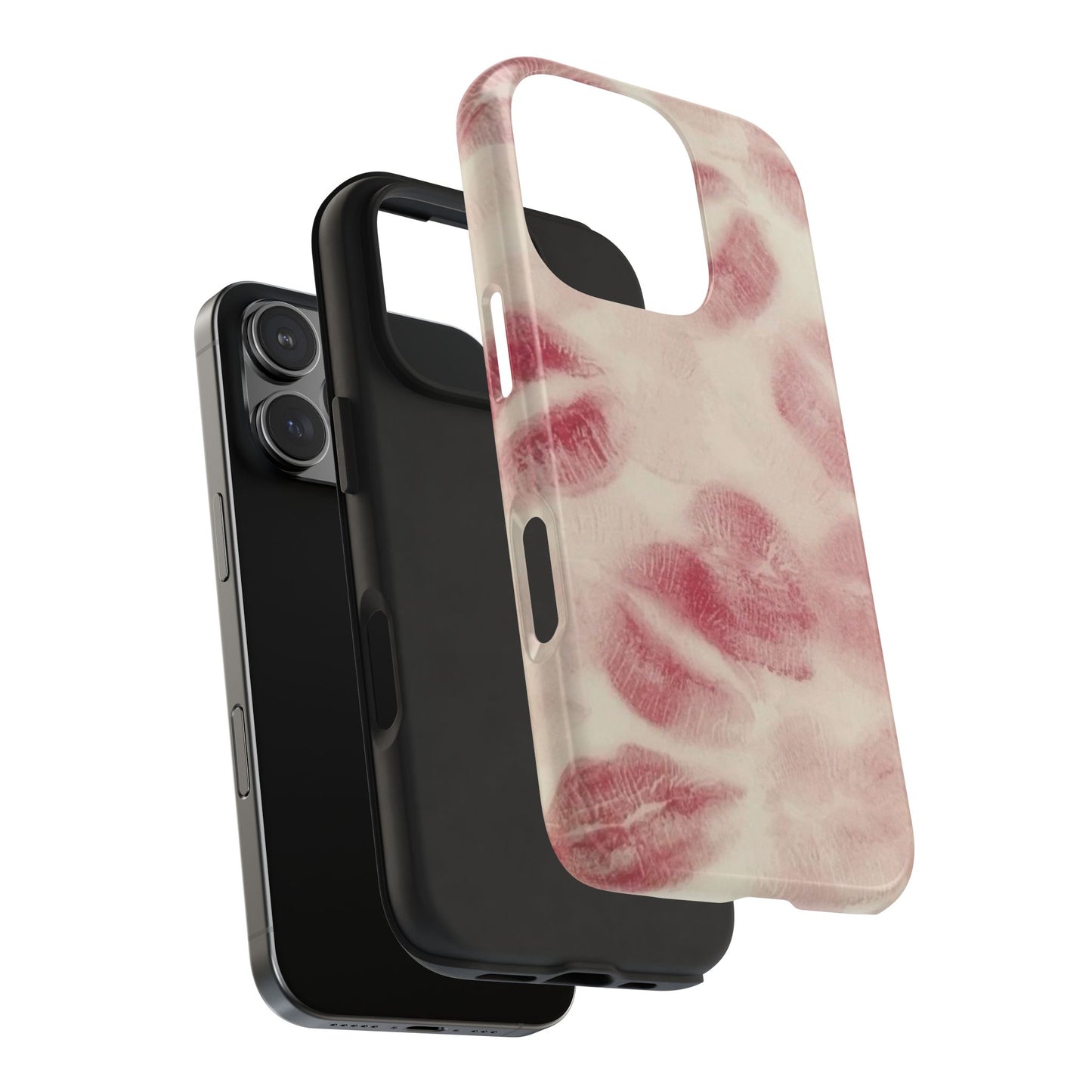 Stylish Kiss Print Phone Cases | Chic Mobile Covers for Trendy Users, Gift for Her, Protective Case, Birthday Present, Valentine's Day