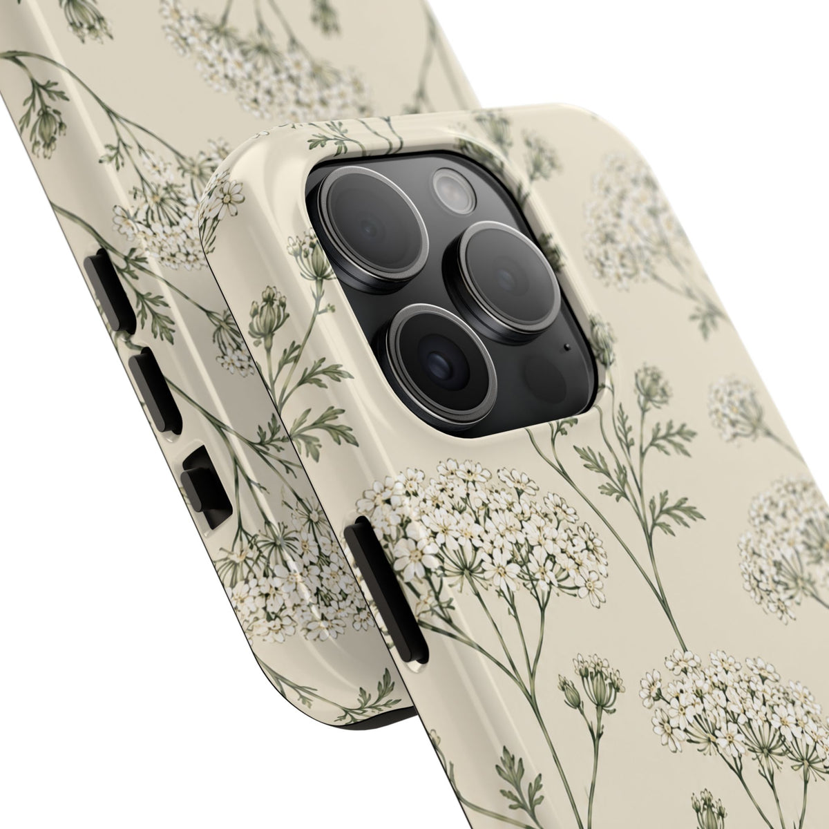 Floral Queen Anne's Lace Tough Phone Case – Protective Botanical iPhone Cover