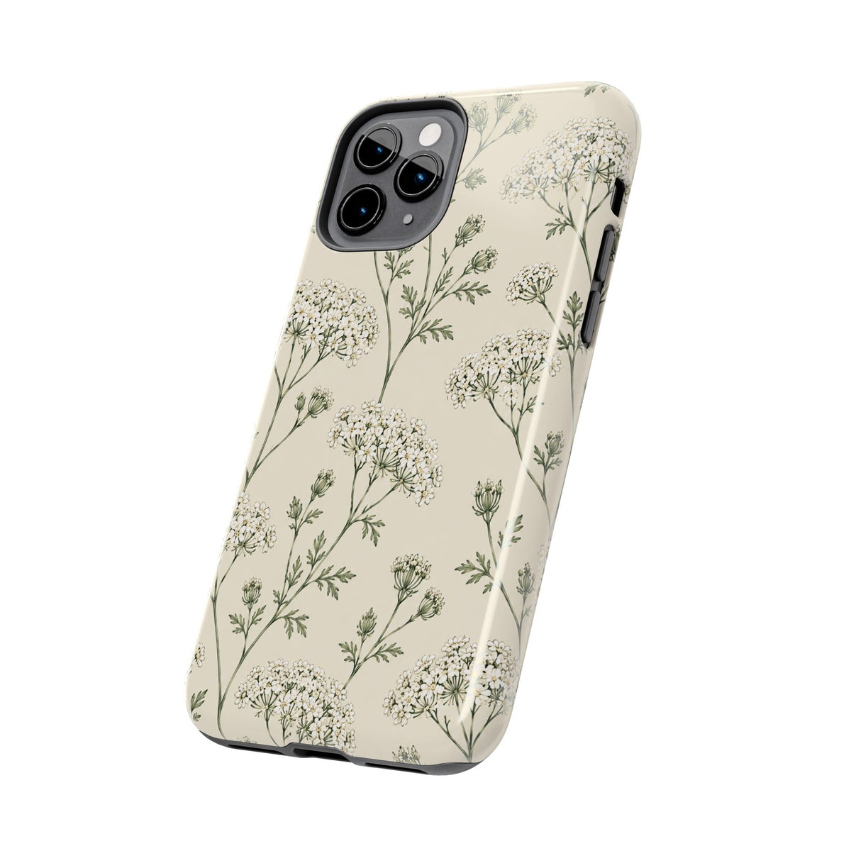 Floral Queen Anne's Lace Tough Phone Case – Protective Botanical iPhone Cover