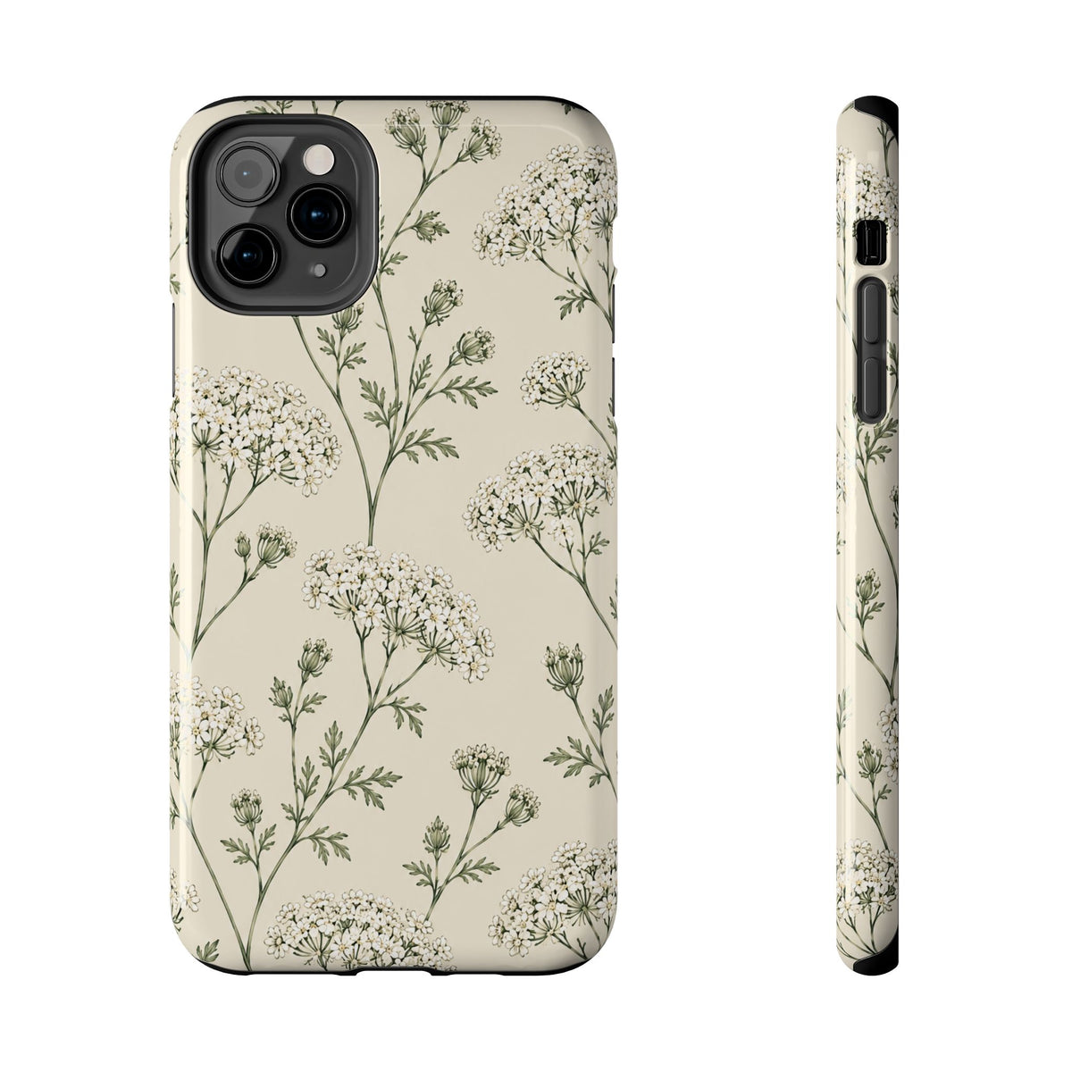 Floral Queen Anne's Lace Tough Phone Case – Protective Botanical iPhone Cover