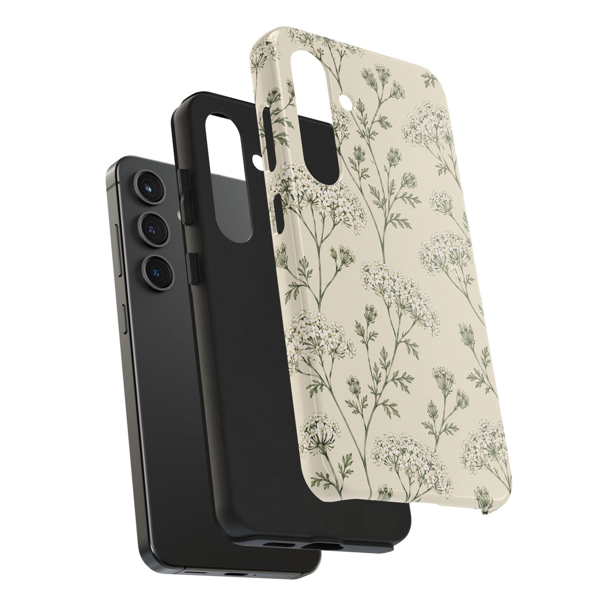Floral Queen Anne's Lace Tough Phone Case – Protective Botanical iPhone Cover