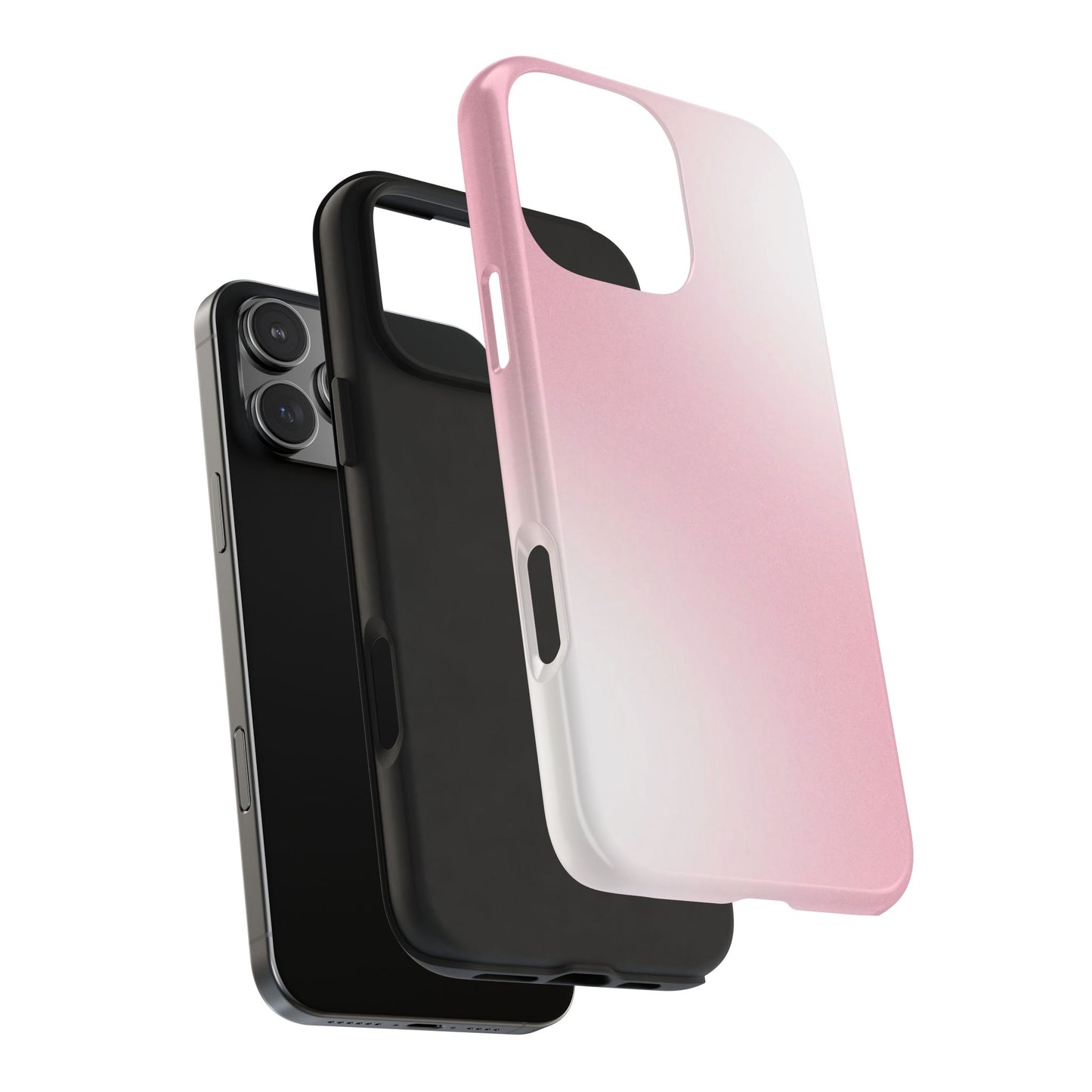 Stylish Tough Phone Cases, Durable Phone Covers, Pink Gradient Phone Case, Gift for Her, Trendy Phone Accessories