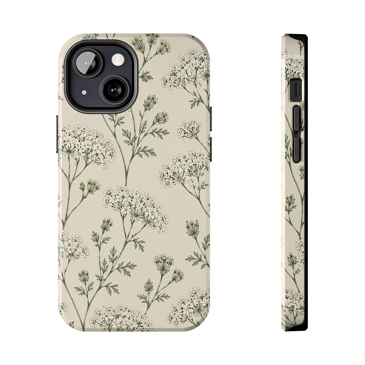 Floral Queen Anne's Lace Tough Phone Case – Protective Botanical iPhone Cover