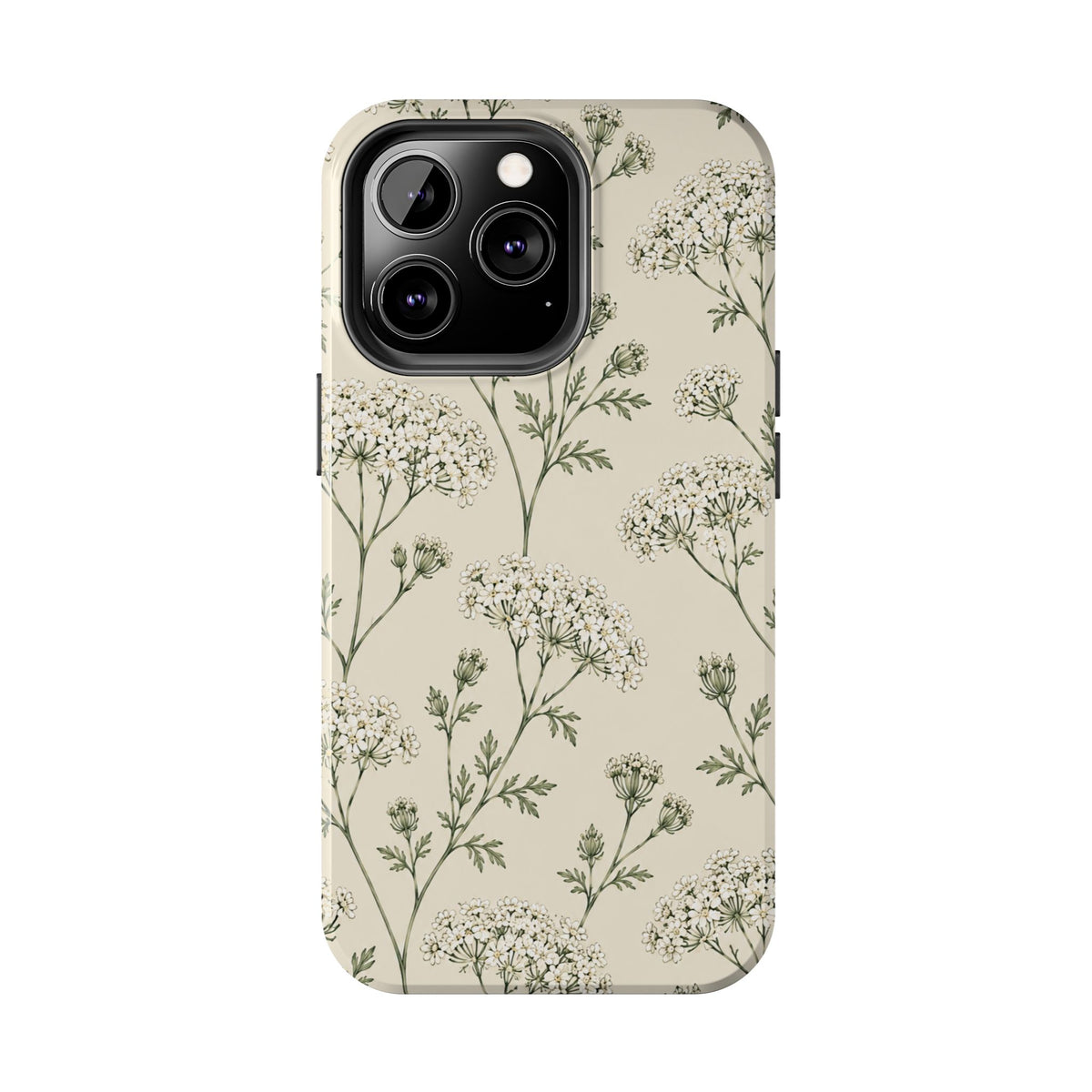 Floral Queen Anne's Lace Tough Phone Case – Protective Botanical iPhone Cover