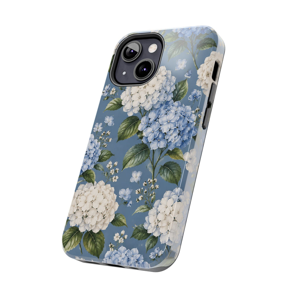 Hydrangea Blue Tough Phone Case — Floral Protective Phone Cover