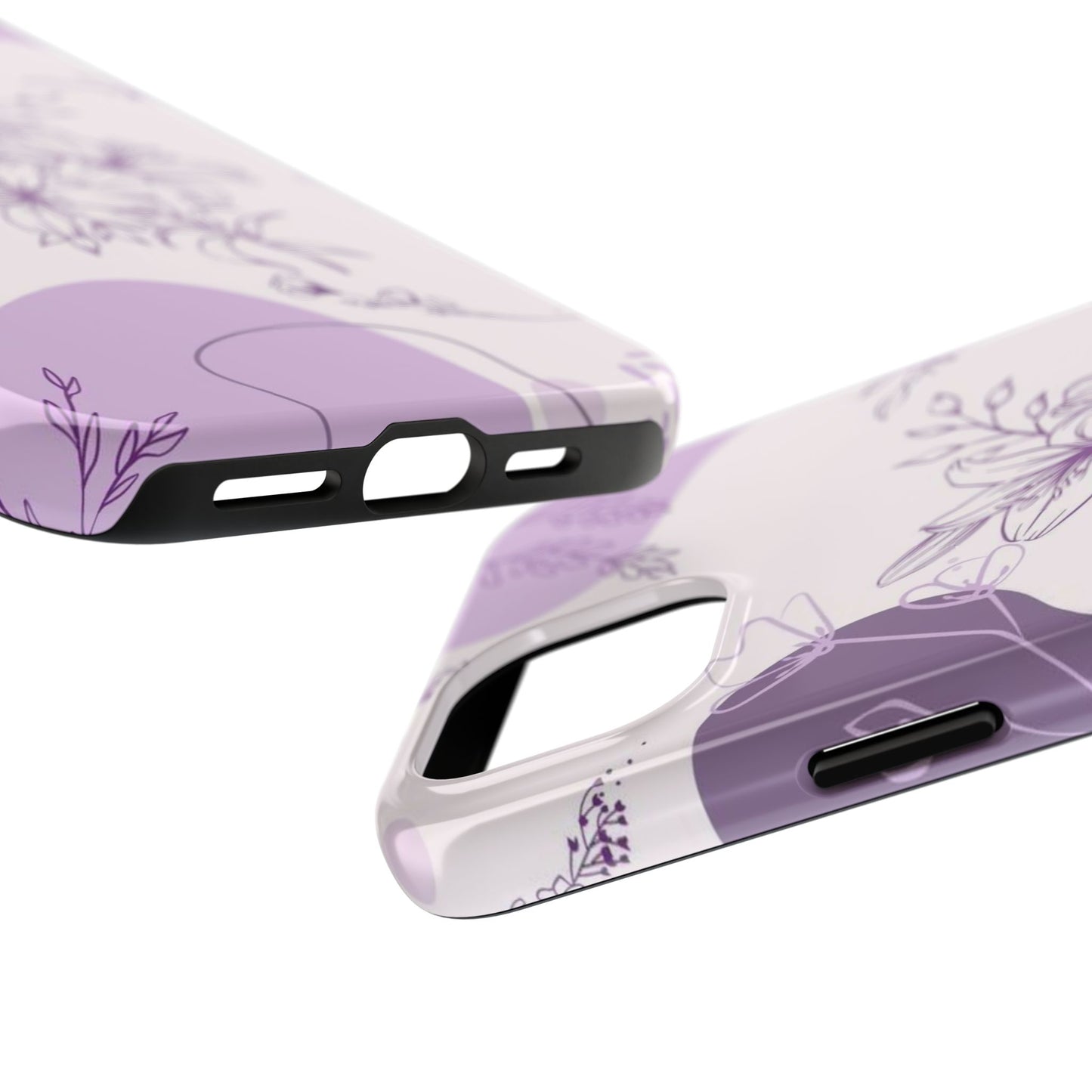 Stylish Floral Tough Phone Cases - Durable Floral Design for Women, Gift for Her, Phone Protection, Nature-Inspired Tech Accessories