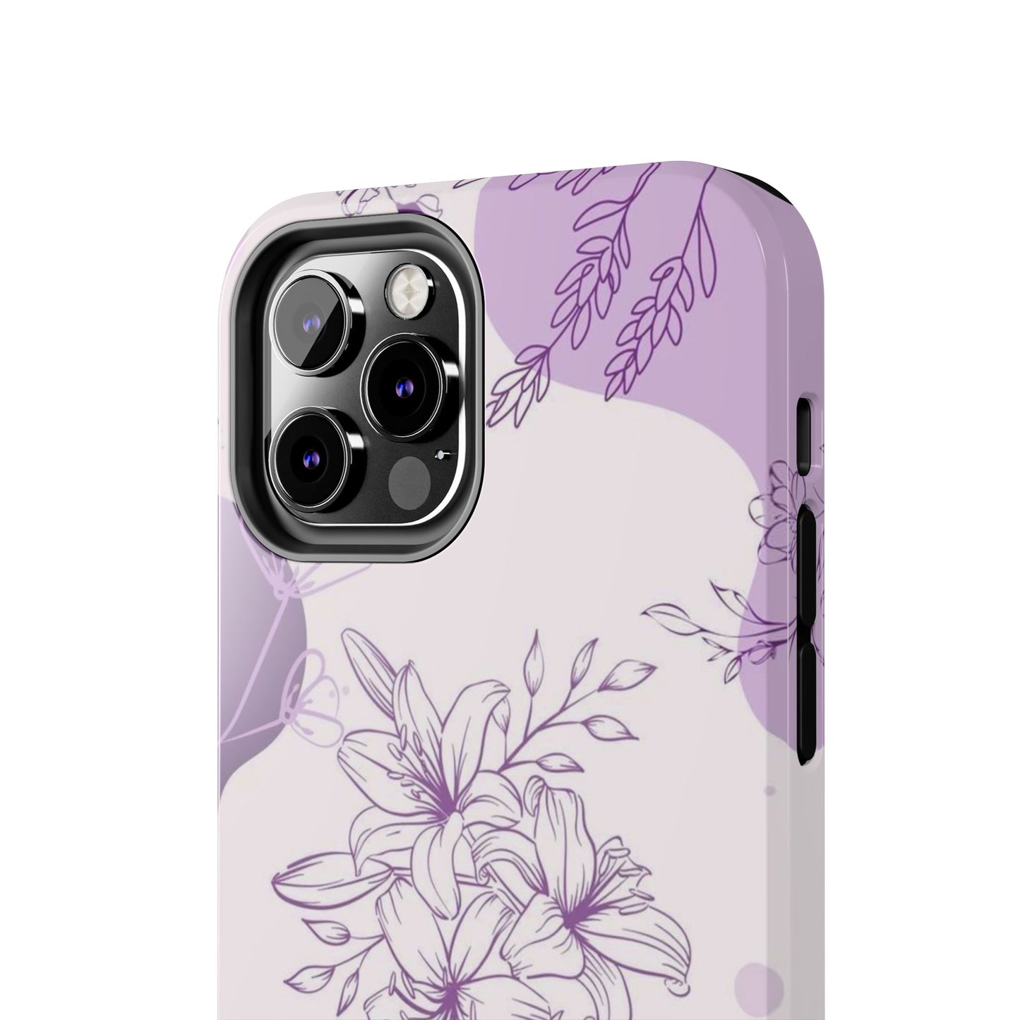 Stylish Floral Tough Phone Cases - Durable Floral Design for Women, Gift for Her, Phone Protection, Nature-Inspired Tech Accessories