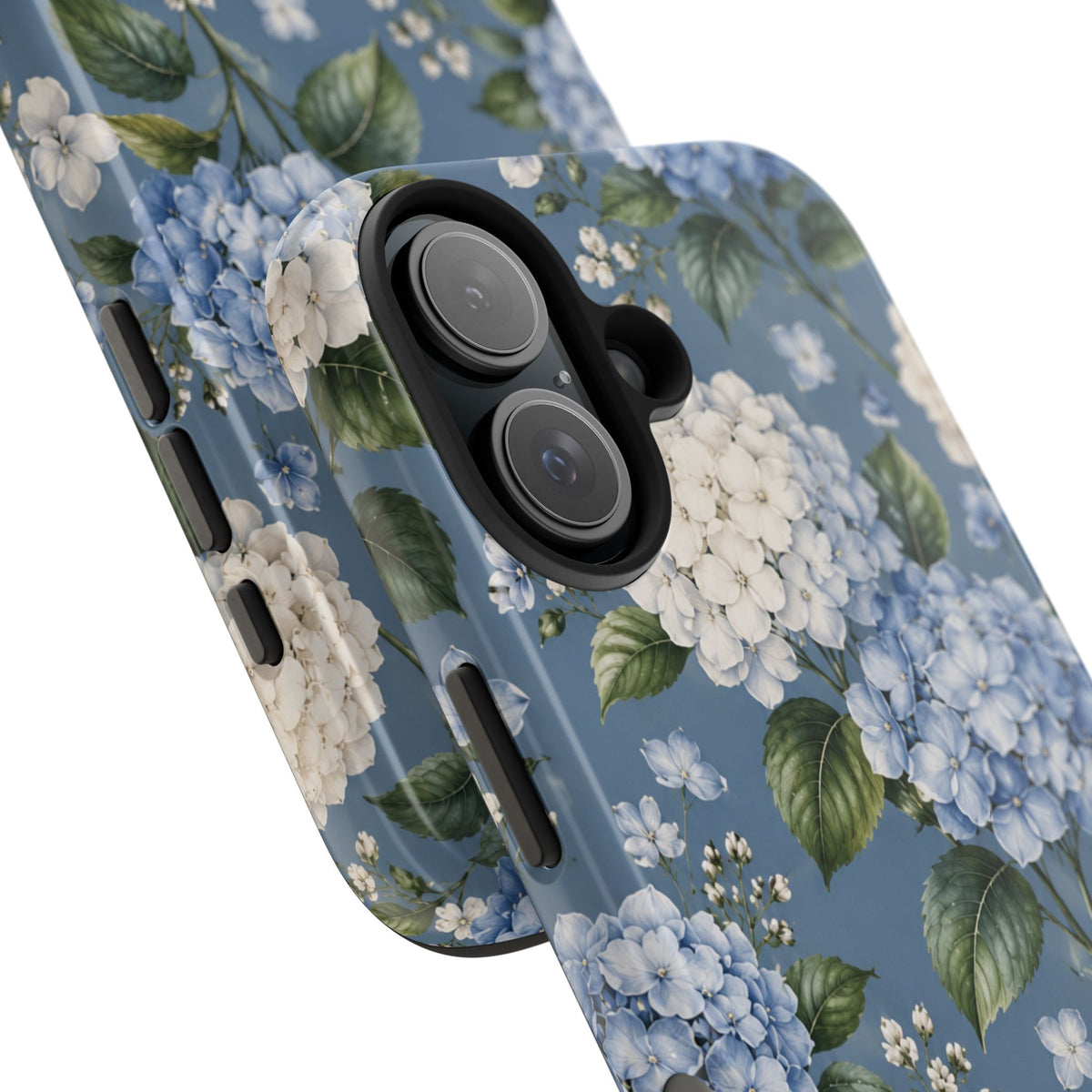 Hydrangea Blue Tough Phone Case — Floral Protective Phone Cover