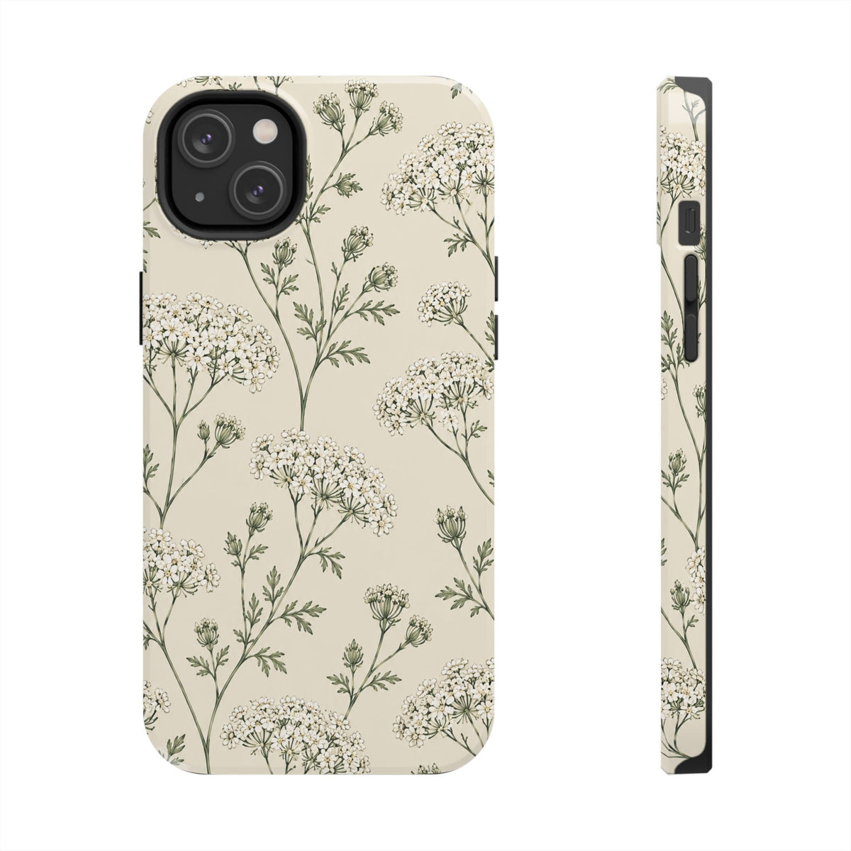 Floral Queen Anne's Lace Tough Phone Case – Protective Botanical iPhone Cover