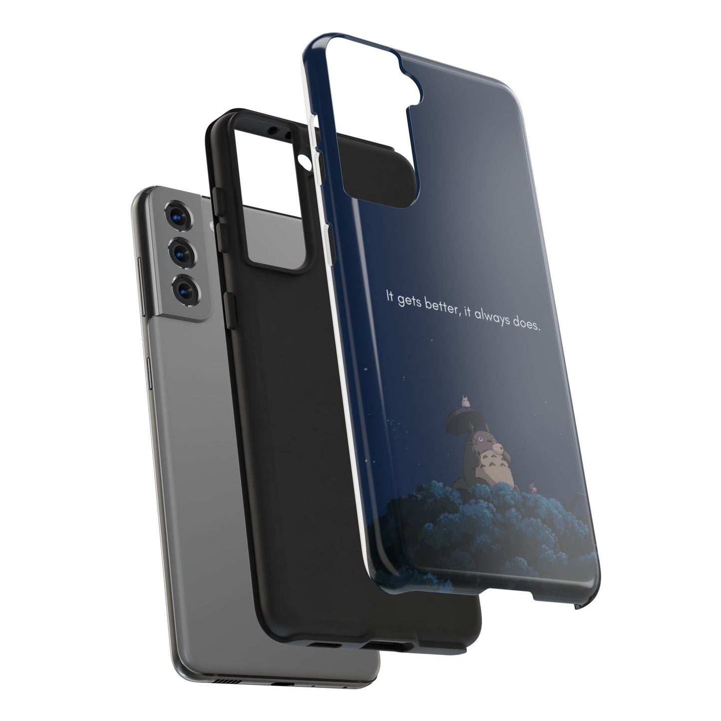 Motivational Tough Phone Cases, Anime-inspired Phone Case, Unique Gift for Friends, Phone Accessory, Encouraging Quote