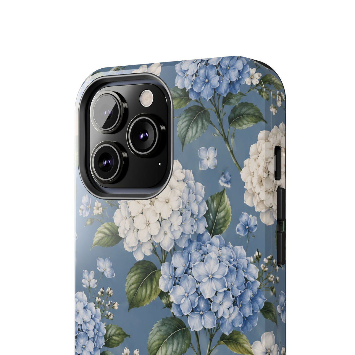 Hydrangea Blue Tough Phone Case — Floral Protective Phone Cover