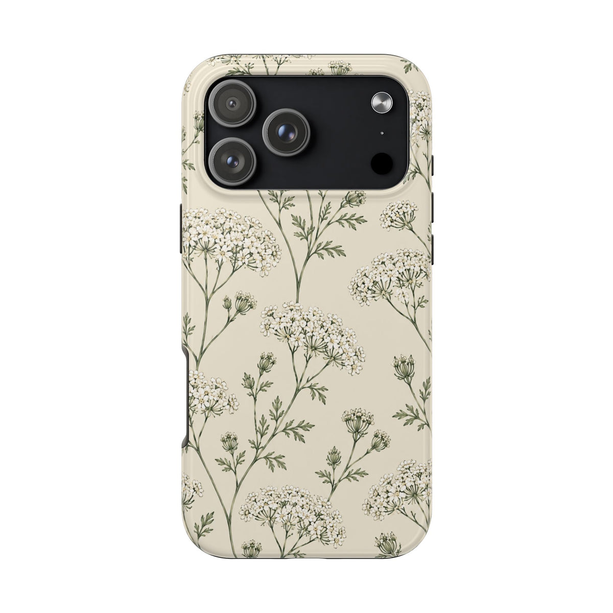Floral Queen Anne's Lace Tough Phone Case – Protective Botanical iPhone Cover