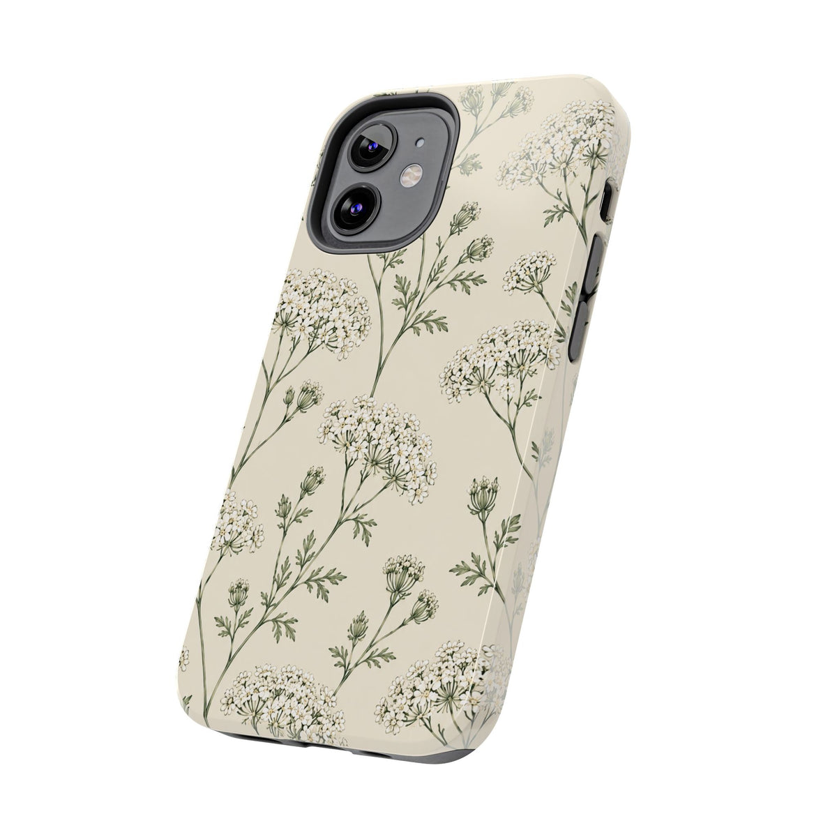Floral Queen Anne's Lace Tough Phone Case – Protective Botanical iPhone Cover