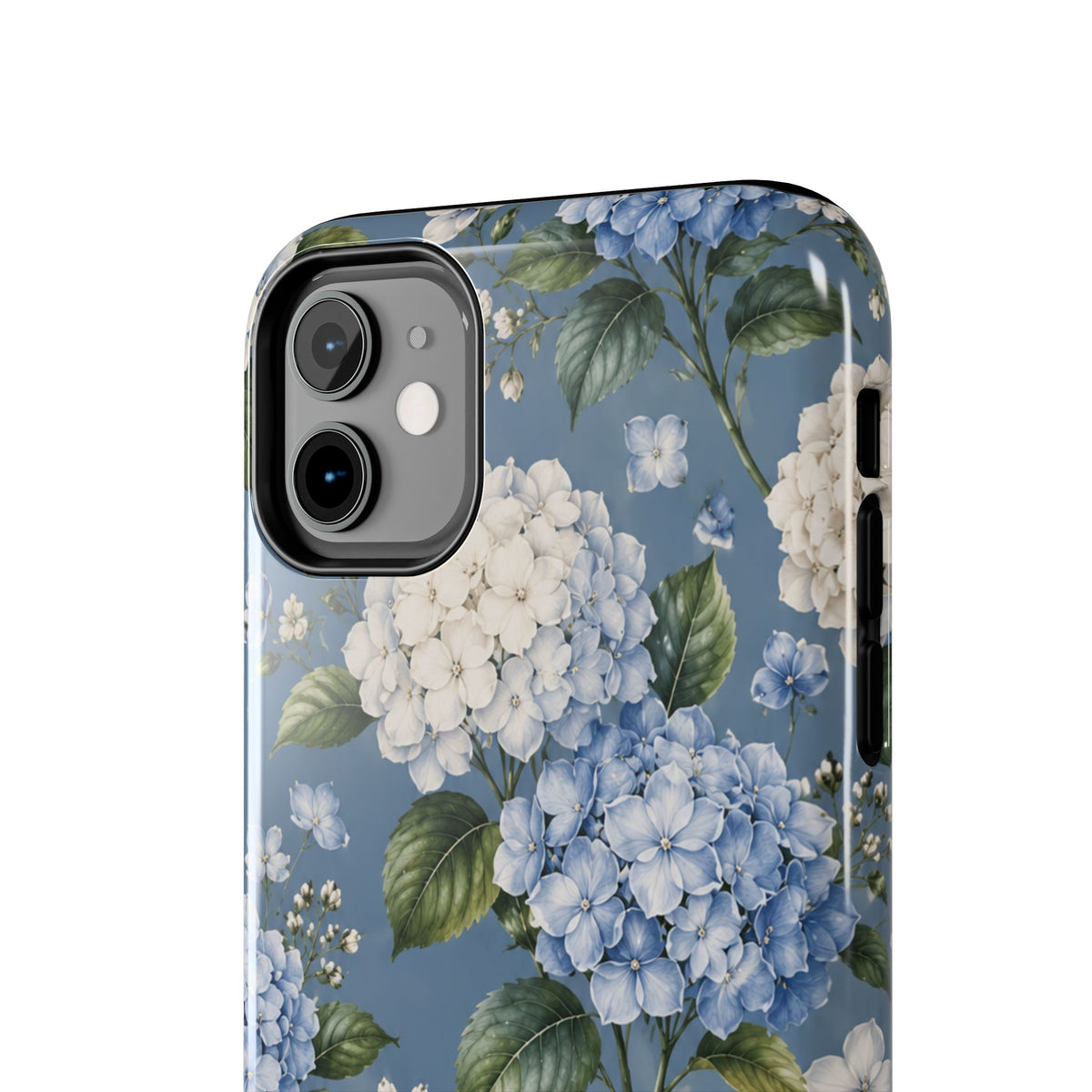 Hydrangea Blue Tough Phone Case — Floral Protective Phone Cover