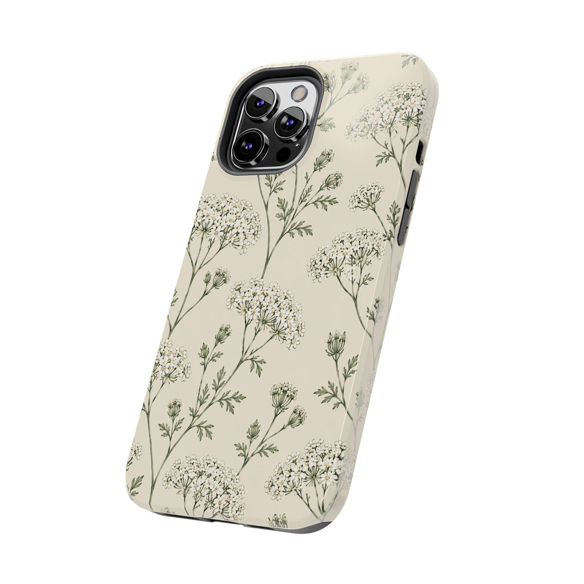 Floral Queen Anne's Lace Tough Phone Case – Protective Botanical iPhone Cover
