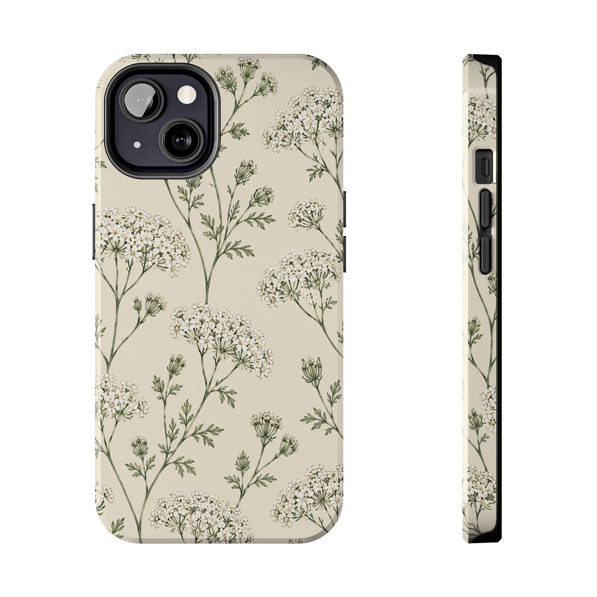 Floral Queen Anne's Lace Tough Phone Case – Protective Botanical iPhone Cover