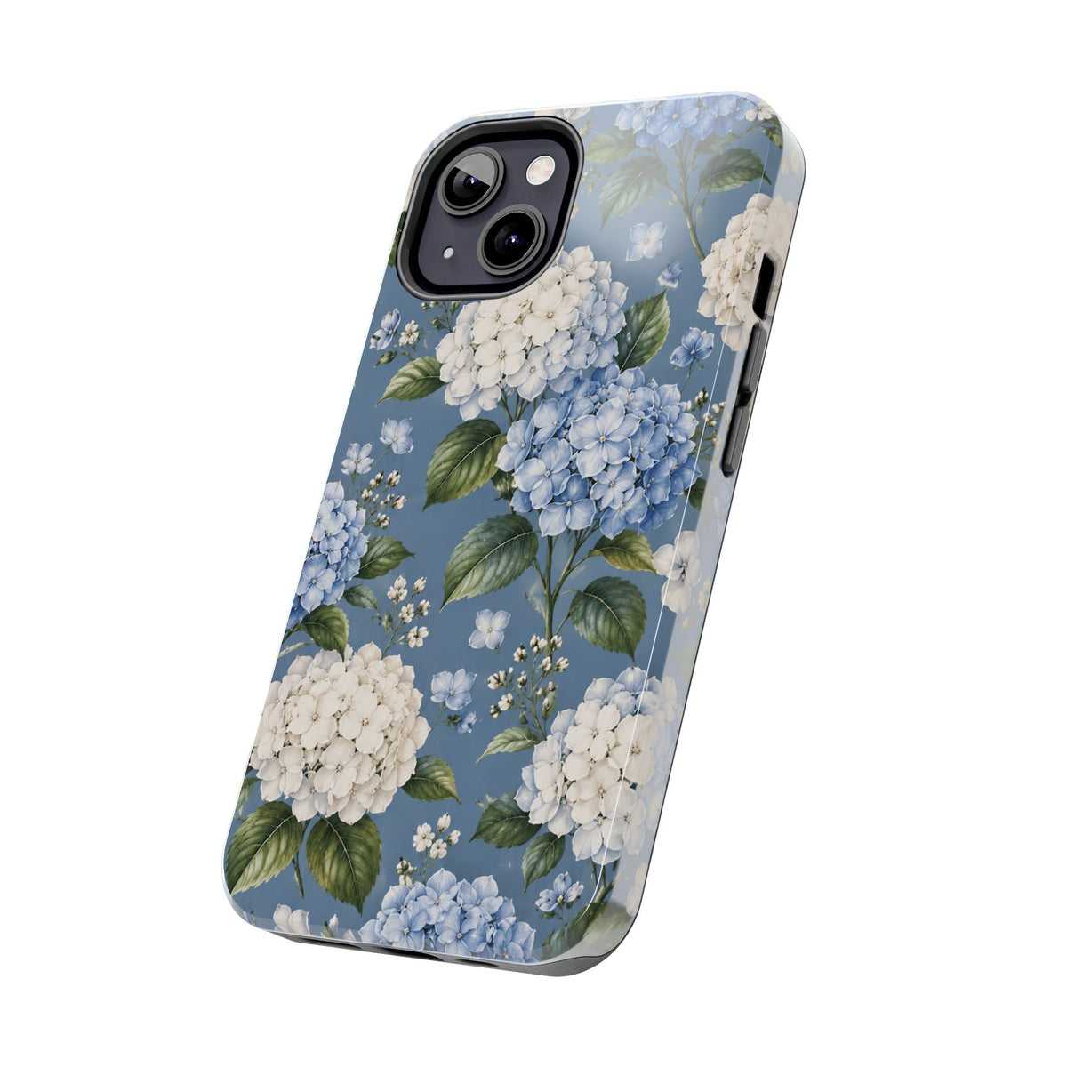Hydrangea Blue Tough Phone Case — Floral Protective Phone Cover