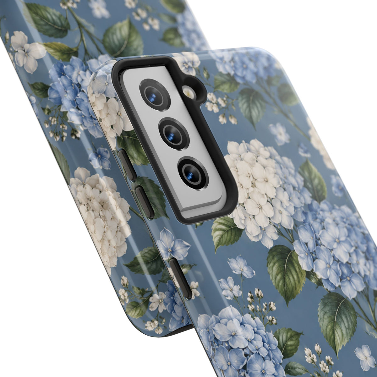 Hydrangea Blue Tough Phone Case — Floral Protective Phone Cover