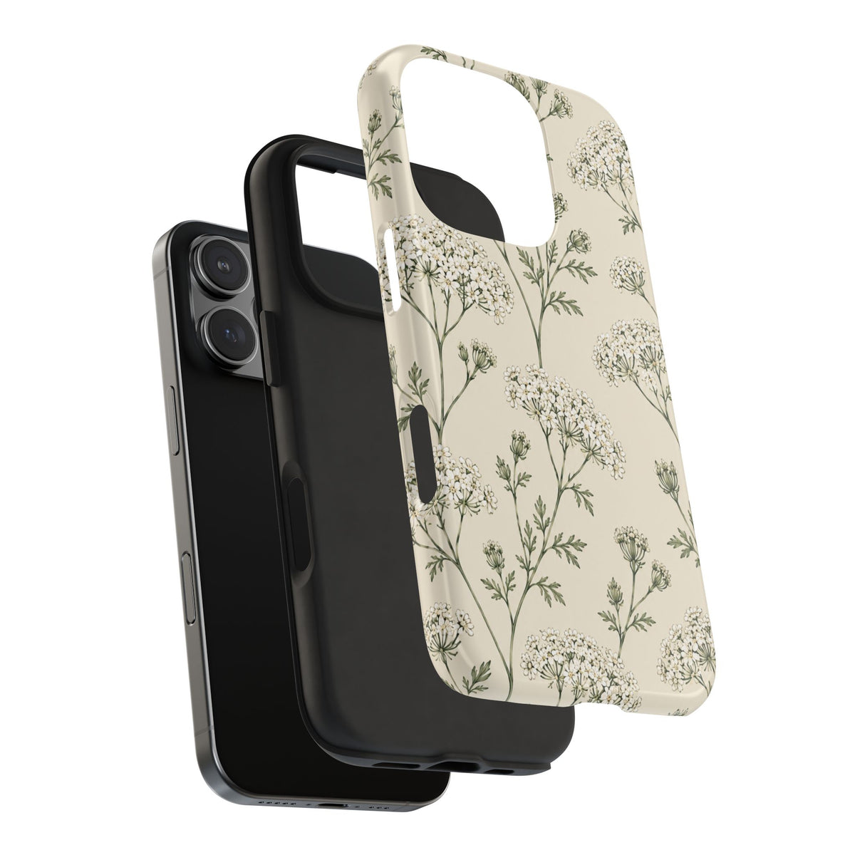 Floral Queen Anne's Lace Tough Phone Case – Protective Botanical iPhone Cover