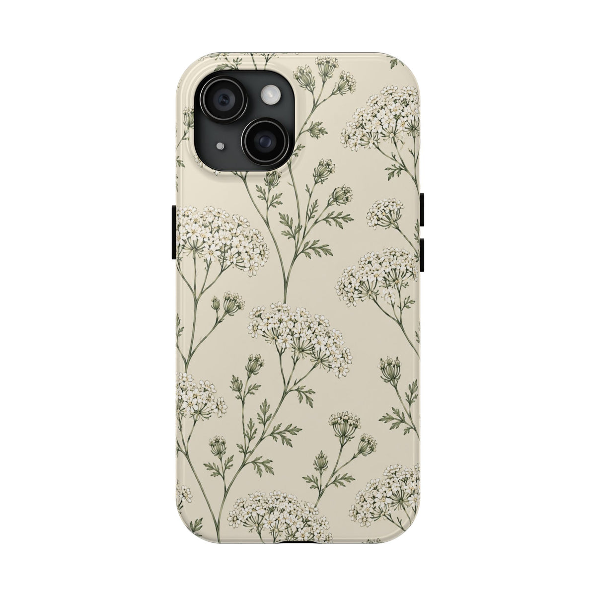 Floral Queen Anne's Lace Tough Phone Case – Protective Botanical iPhone Cover