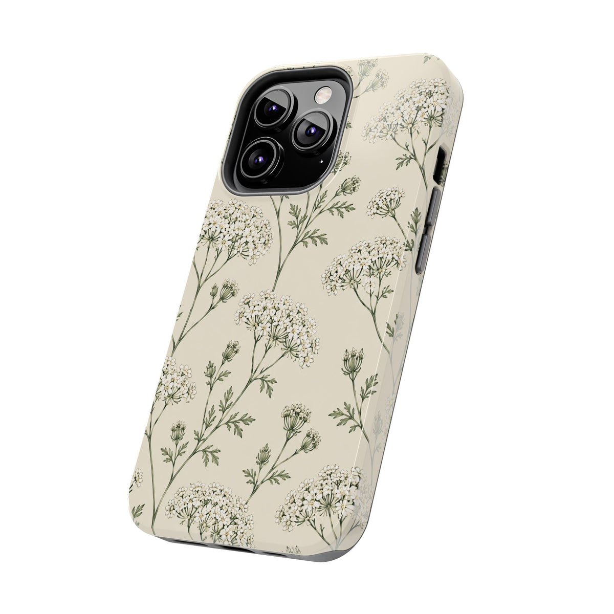 Floral Queen Anne's Lace Tough Phone Case – Protective Botanical iPhone Cover