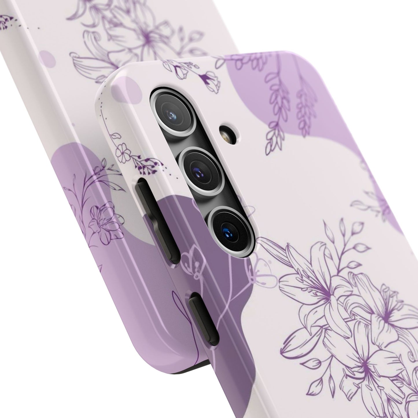 Stylish Floral Tough Phone Cases - Durable Floral Design for Women, Gift for Her, Phone Protection, Nature-Inspired Tech Accessories