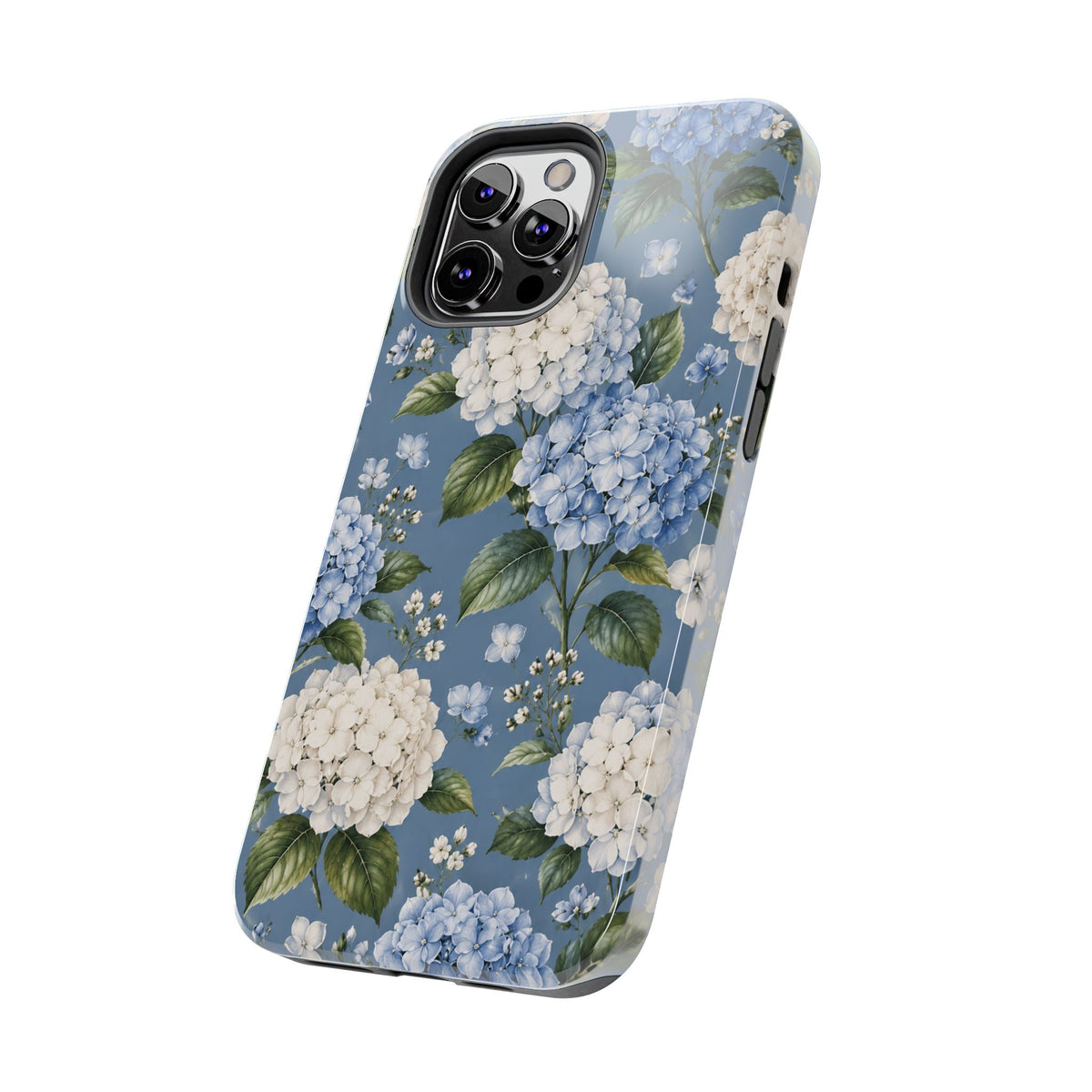 Hydrangea Blue Tough Phone Case — Floral Protective Phone Cover