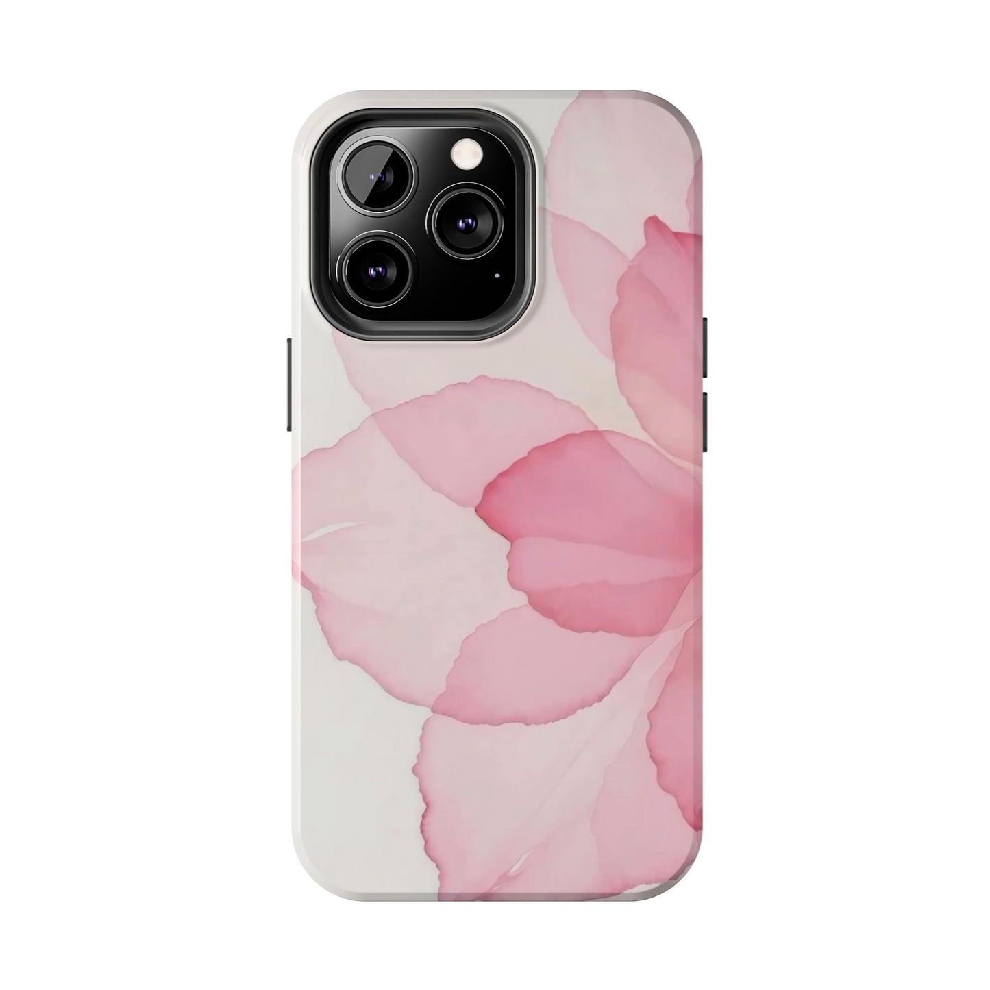 Floral Tough Phone Cases, Durable Phone Cover, Pink Flower Design, Gift for Her, Elegant Phone Accessory, Protect Your Phone