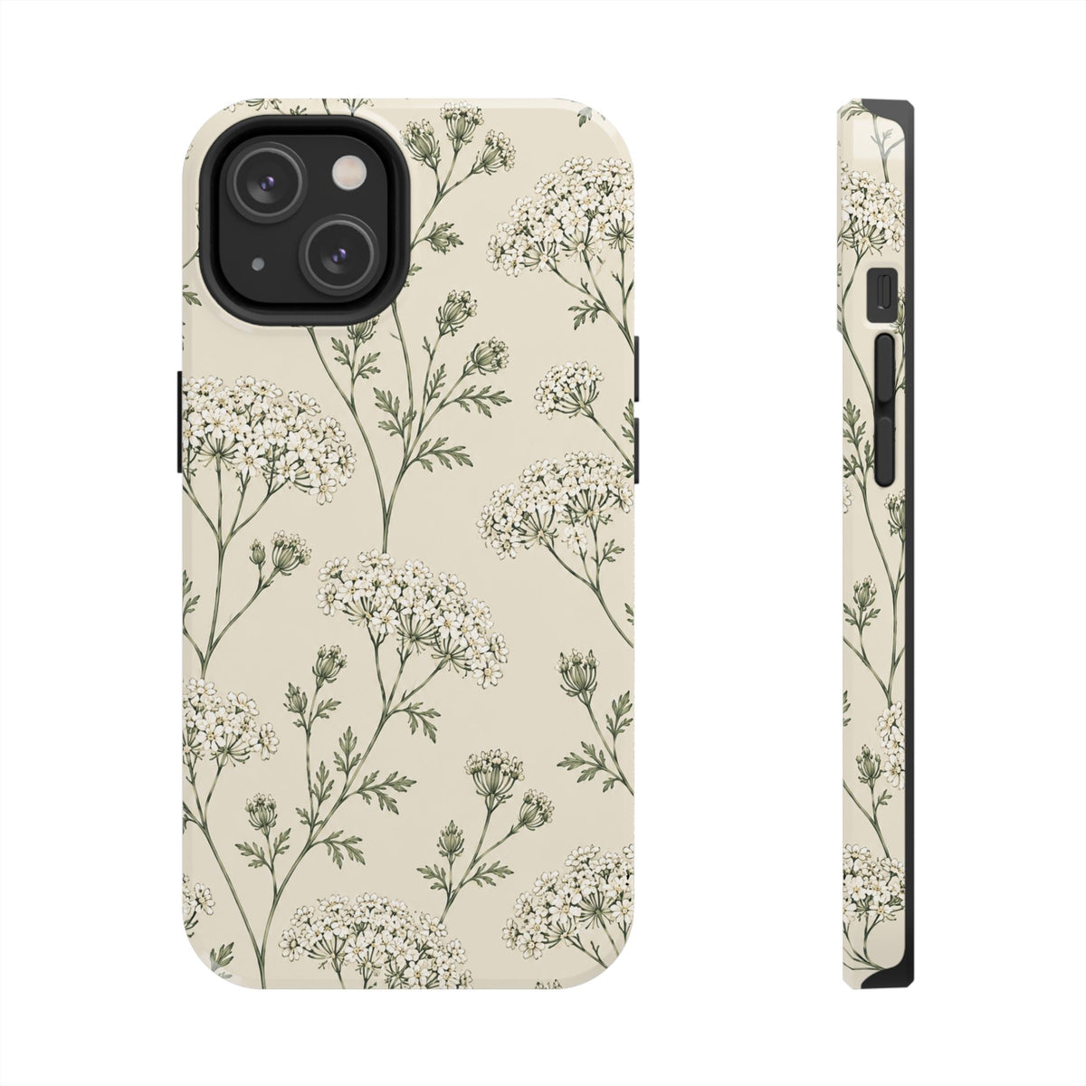 Floral Queen Anne's Lace Tough Phone Case – Protective Botanical iPhone Cover