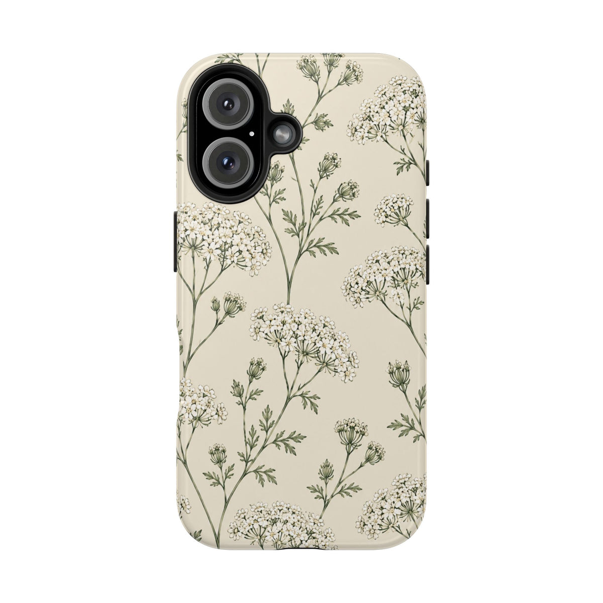 Floral Queen Anne's Lace Tough Phone Case – Protective Botanical iPhone Cover