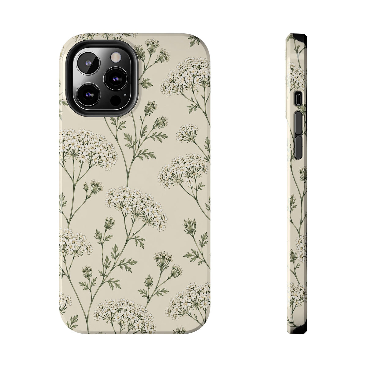 Floral Queen Anne's Lace Tough Phone Case – Protective Botanical iPhone Cover