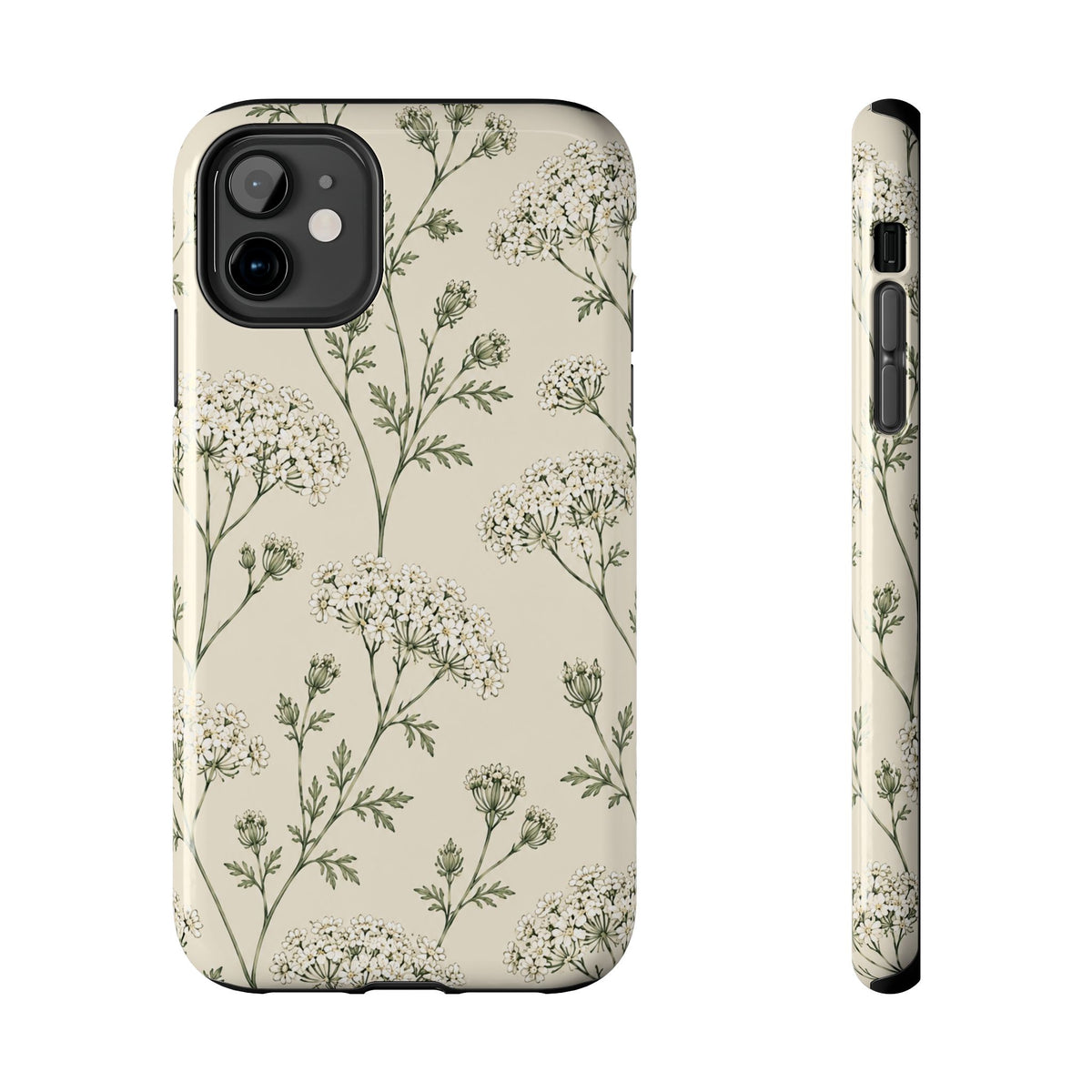 Floral Queen Anne's Lace Tough Phone Case – Protective Botanical iPhone Cover